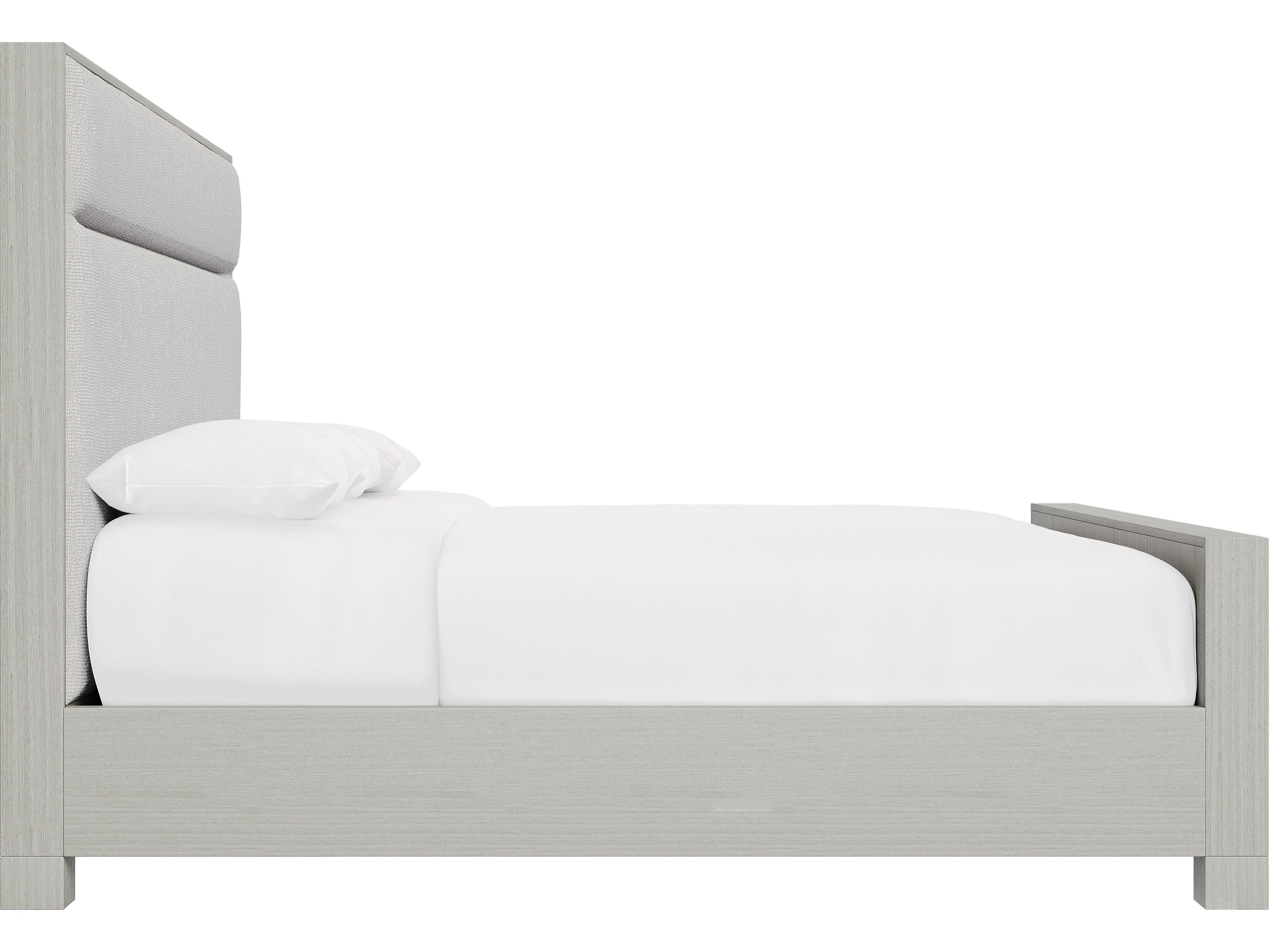 Bernhardt Stratum Mist Gray Wood King Panel Bed