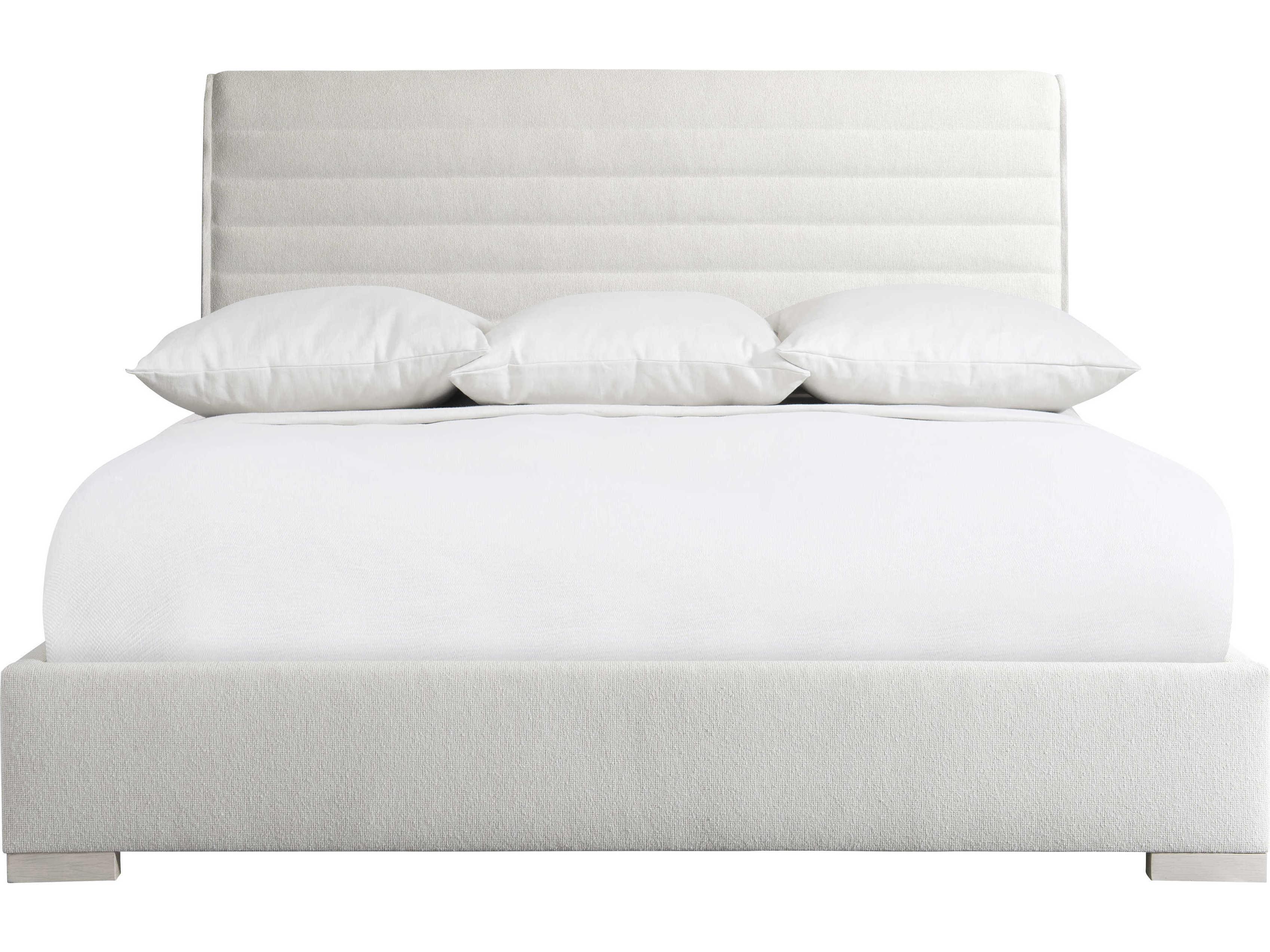 Bernhardt Sereno Lutra White Upholstered California King Panel Bed
