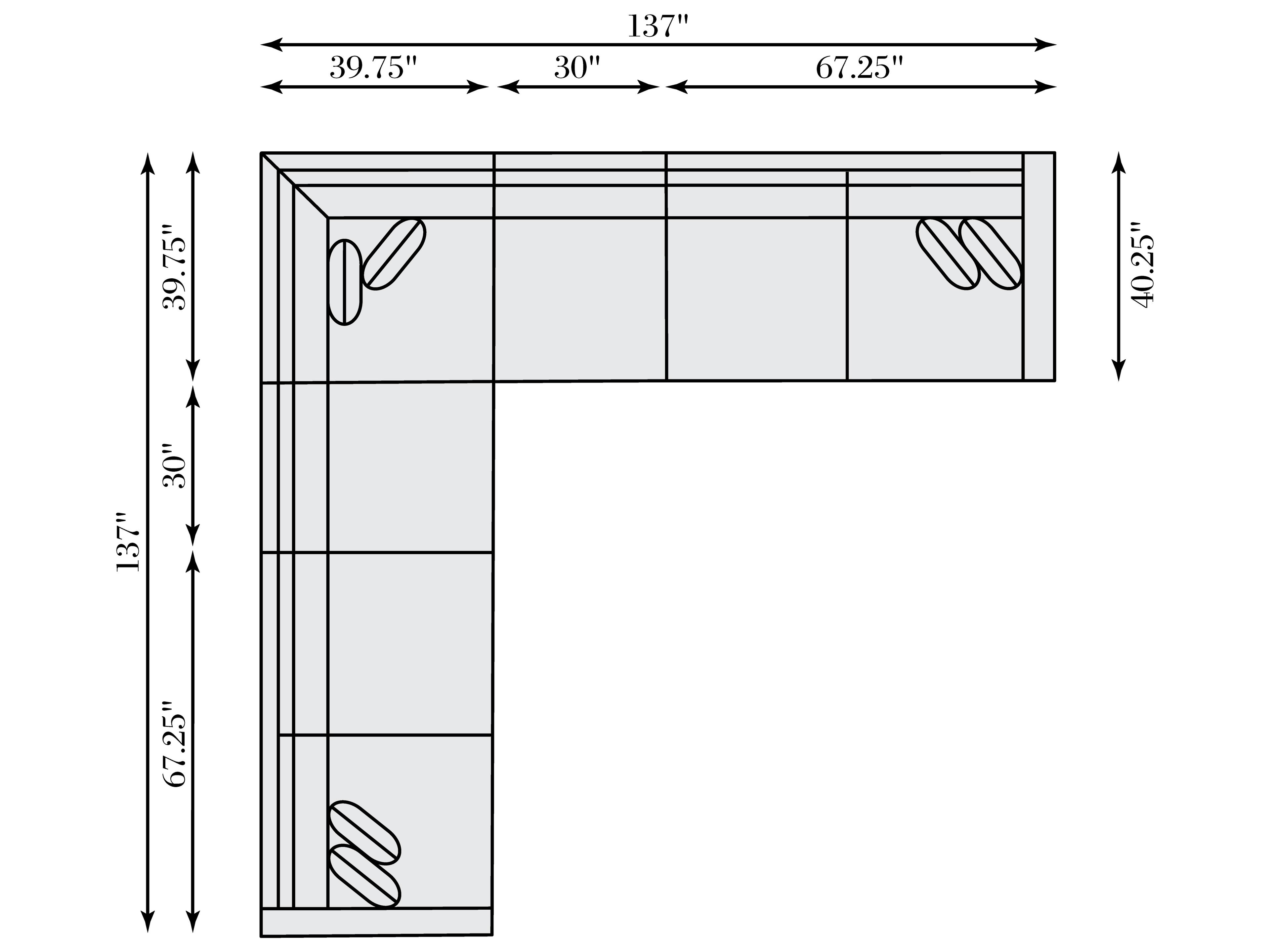 Bernhardt Ventura Leather Sectional Sofa