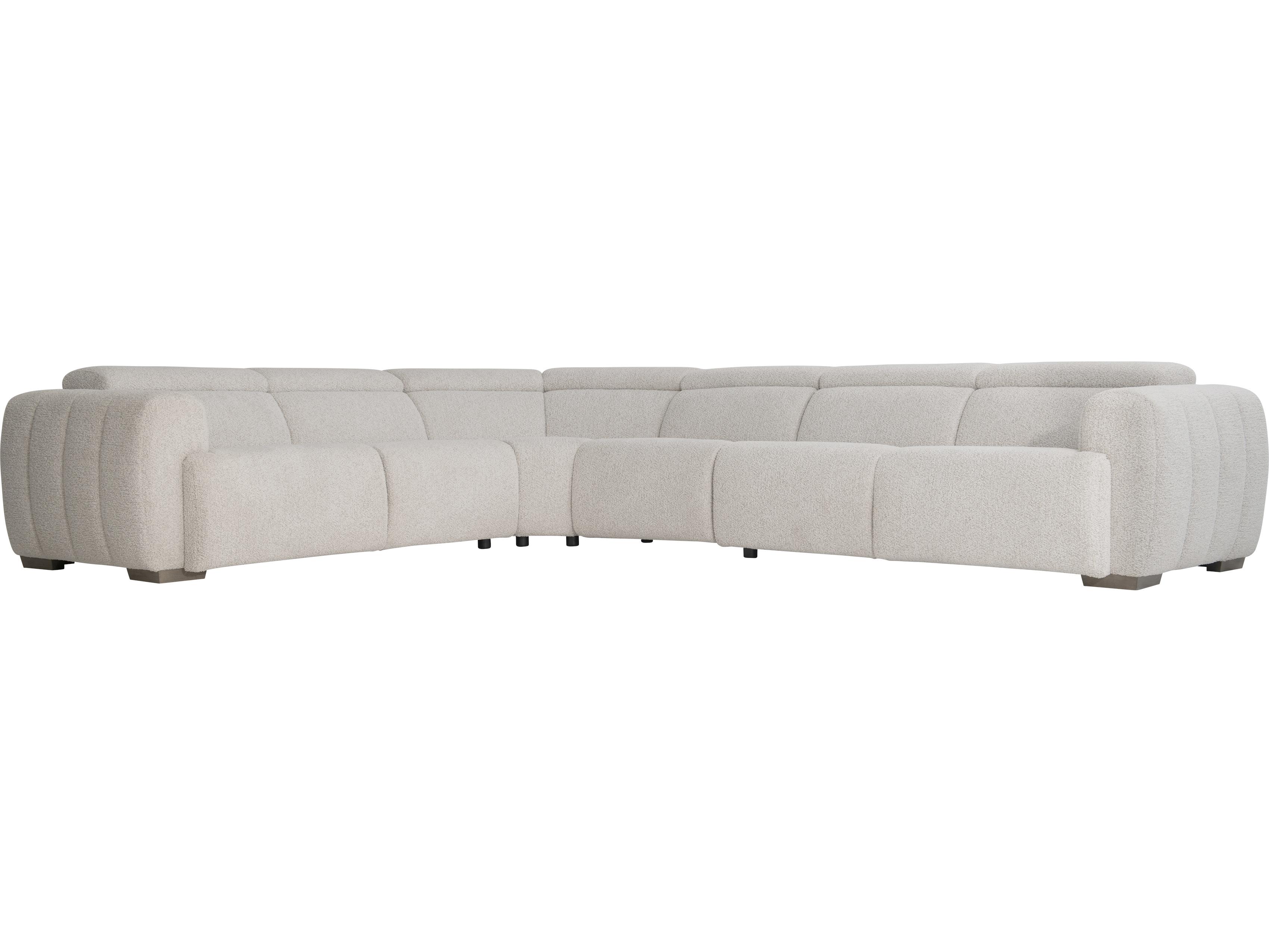 Bernhardt Aldo Gray Upholstered Sectional Sofa