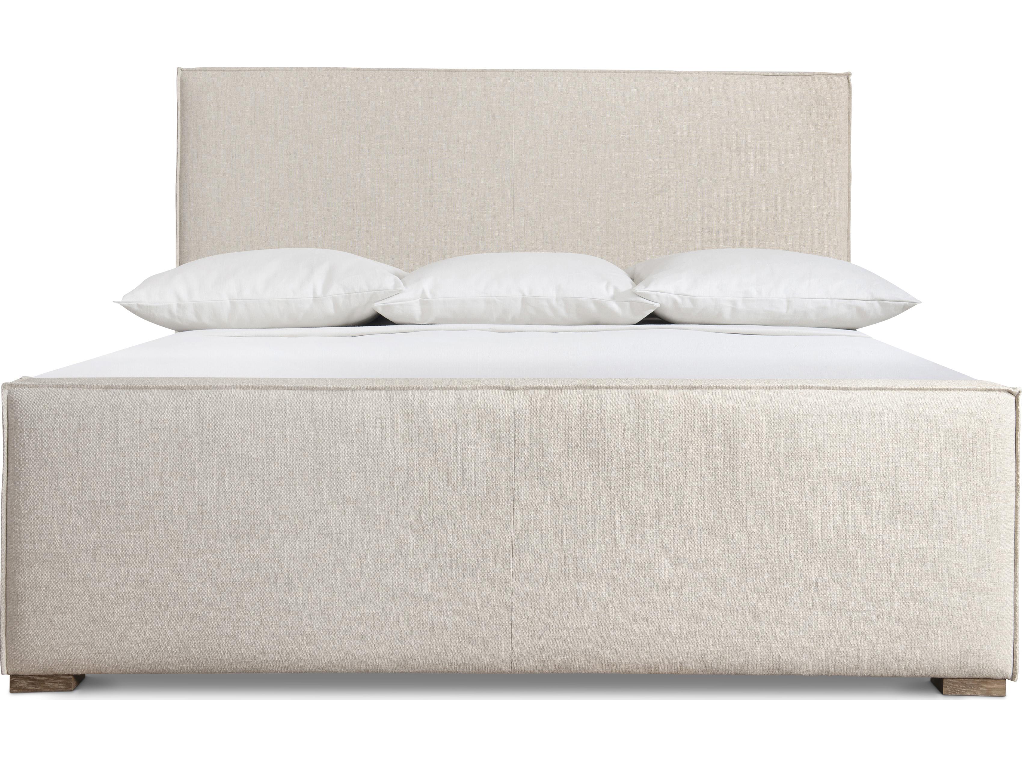 Bernhardt Tribeca Beige Upholstered Queen Panel Bed