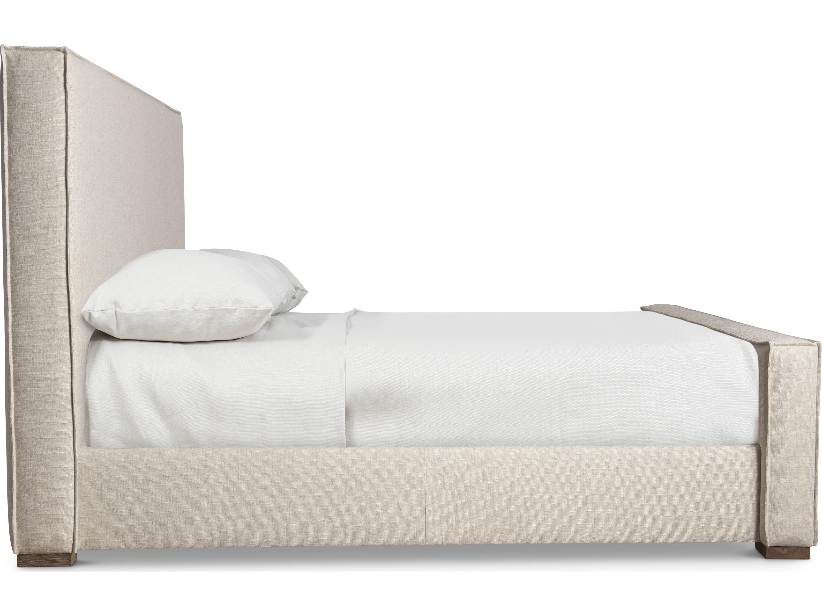 Bernhardt Tribeca Beige Upholstered Queen Panel Bed