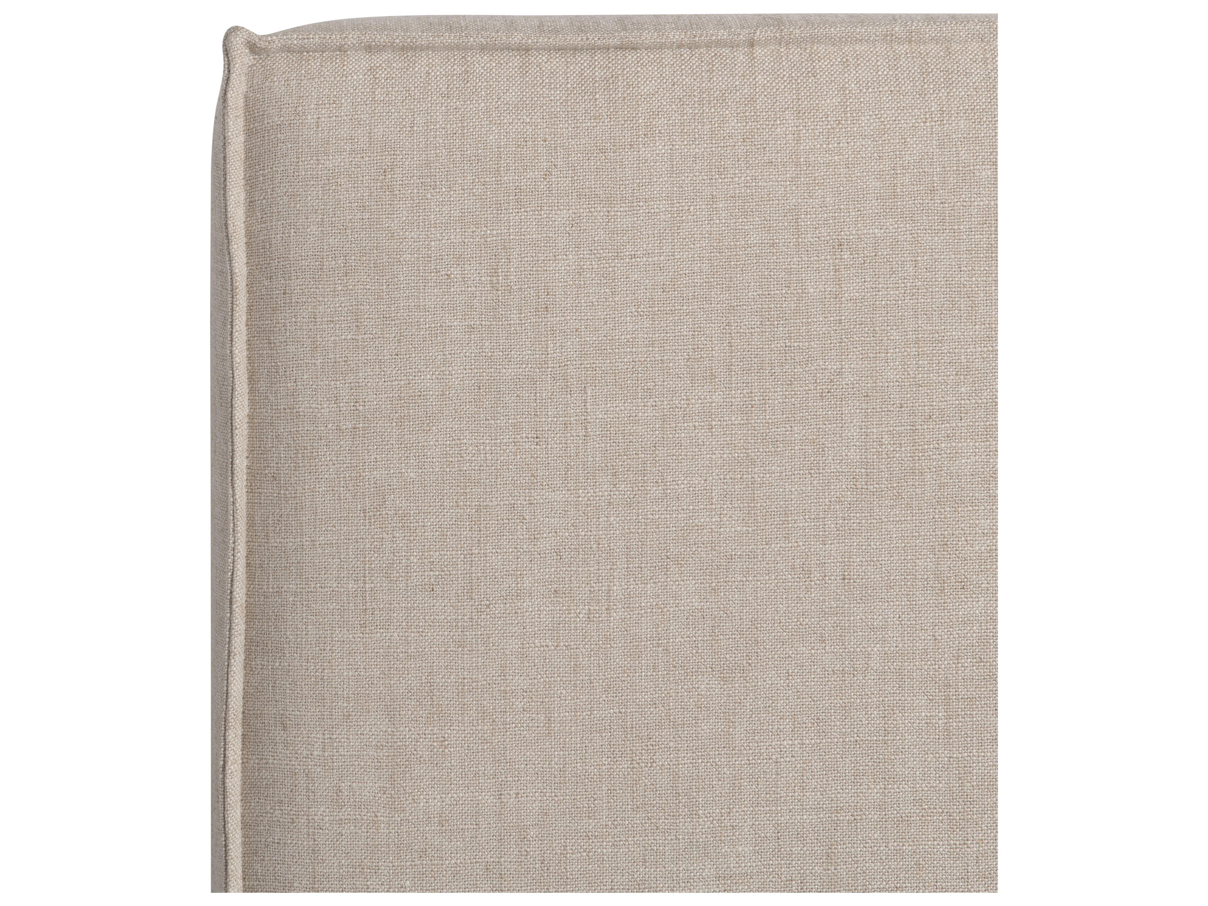 Bernhardt Tribeca Beige Upholstered Queen Panel Bed