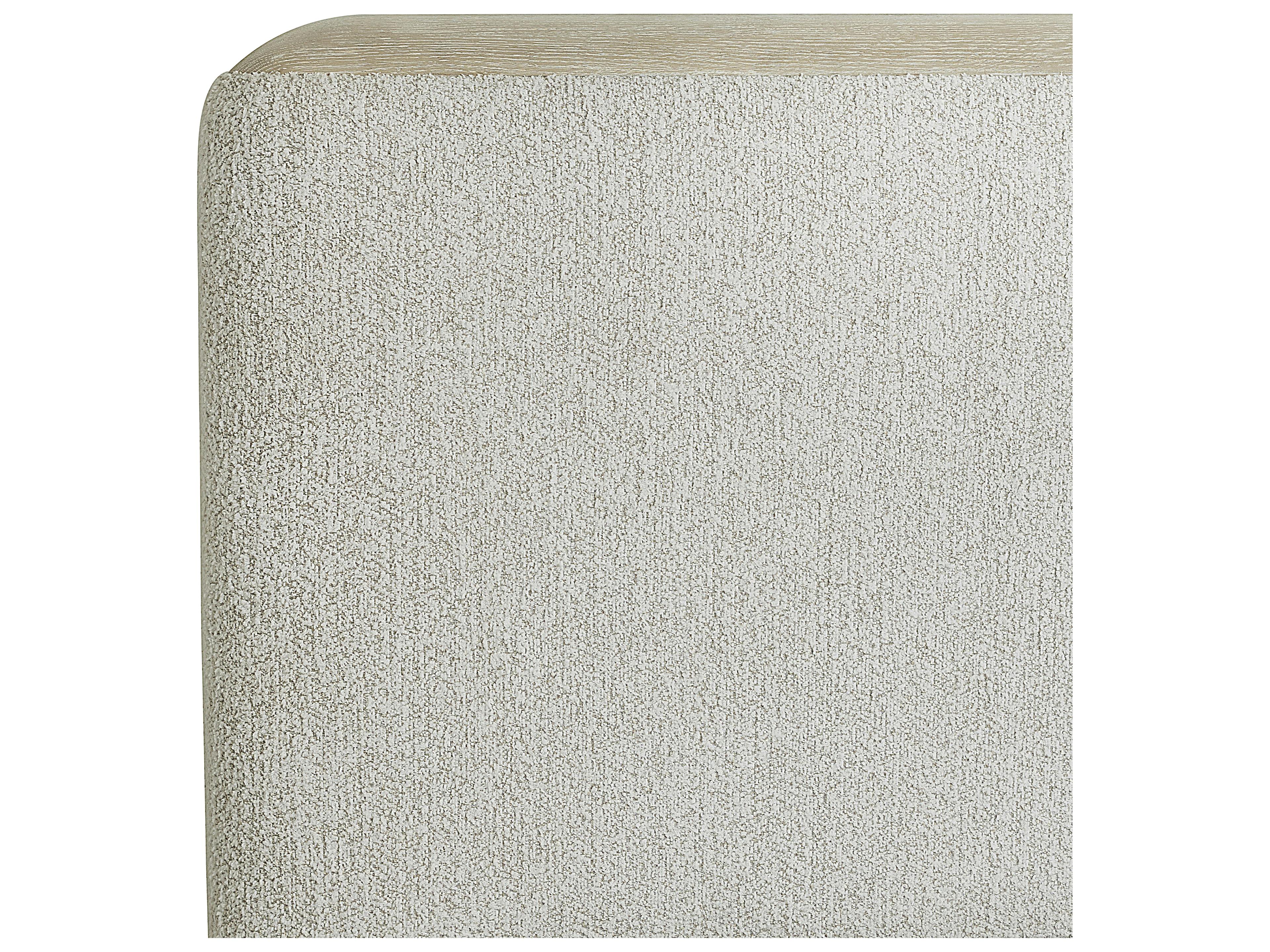 Bernhardt Arcadia Clay Gray Upholstered Queen Panel Bed