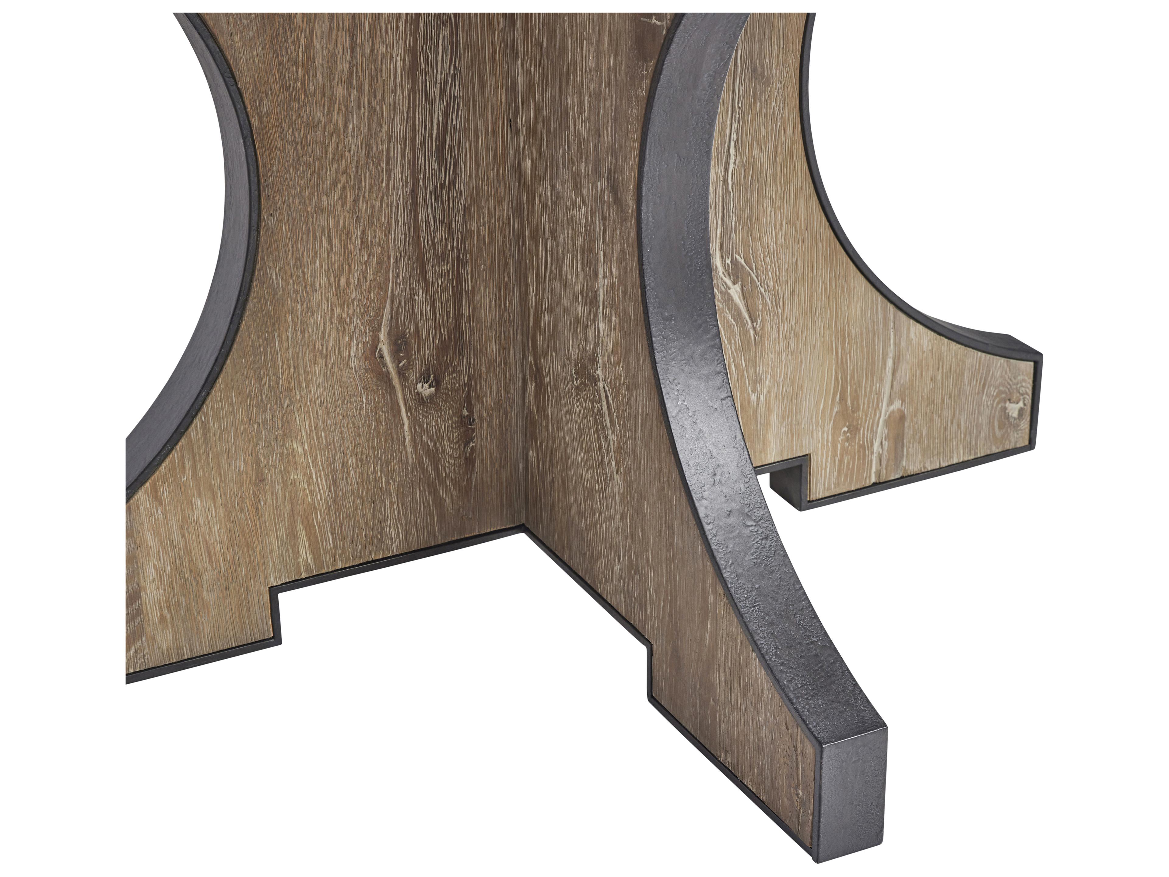 Bernhardt Tribeca Round Wood Aurum Dining Table