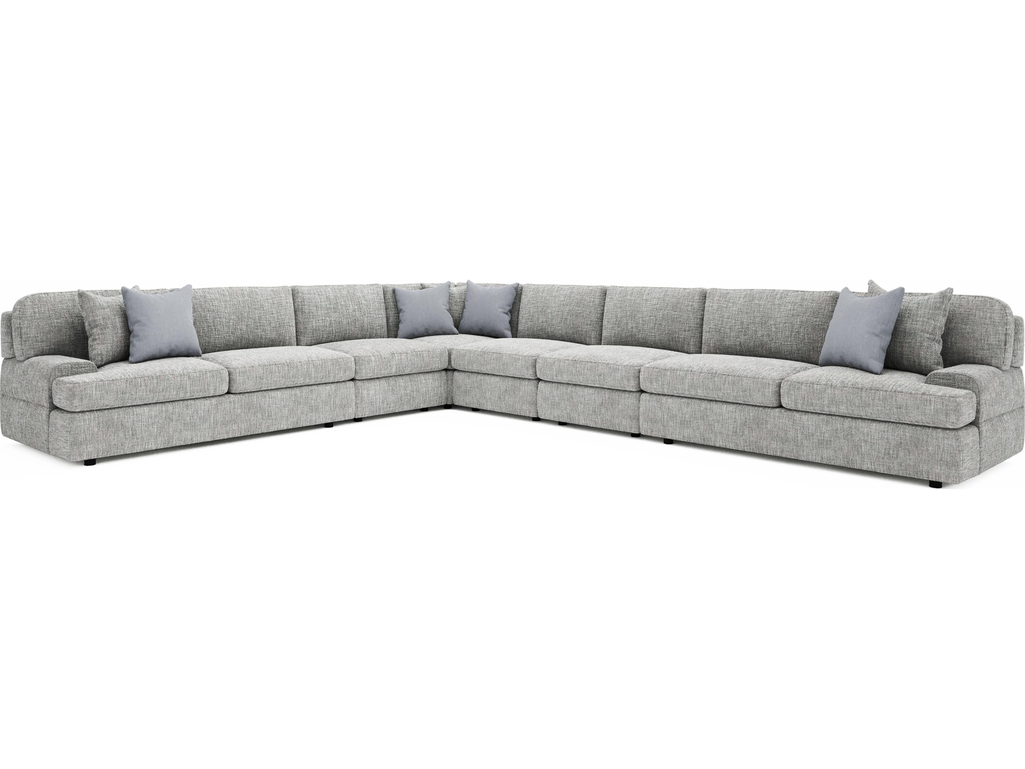 Bernhardt Serena Gray Upholstered Sectional Sofa