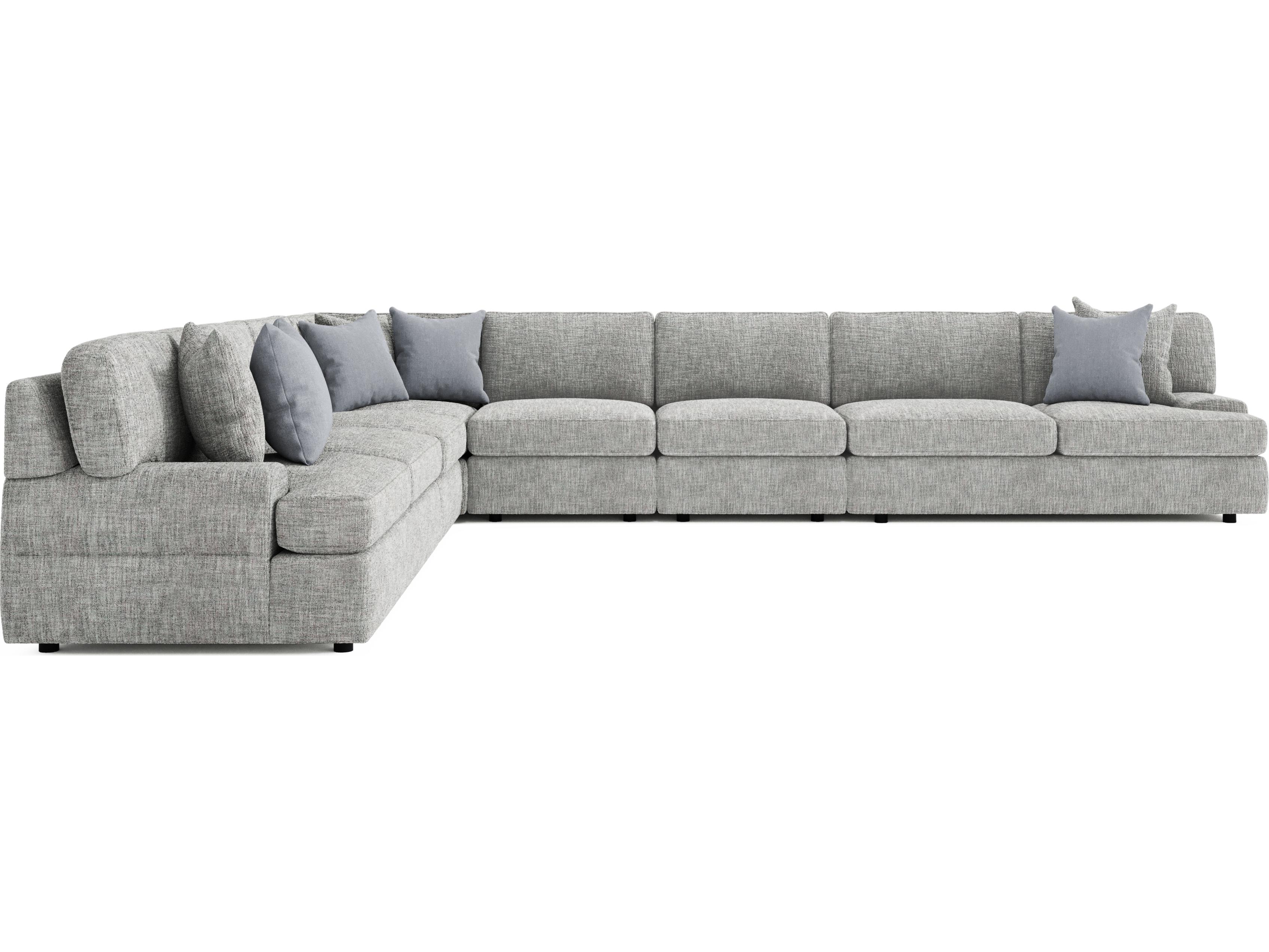 Bernhardt Serena Gray Upholstered Sectional Sofa