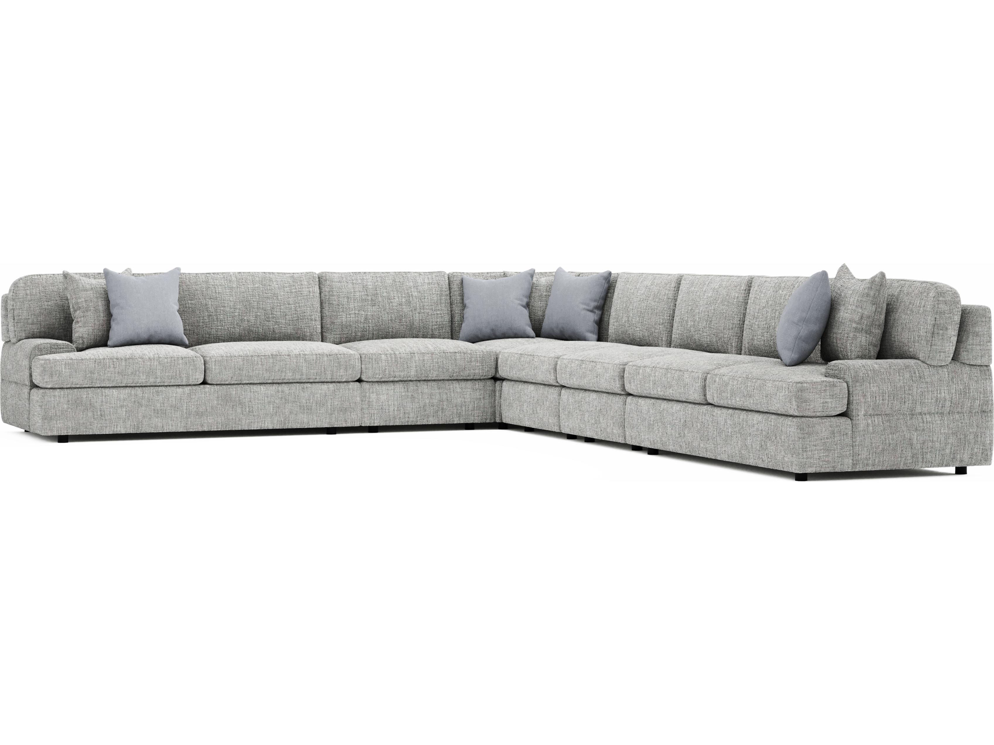 Bernhardt Serena Gray Upholstered Sectional Sofa