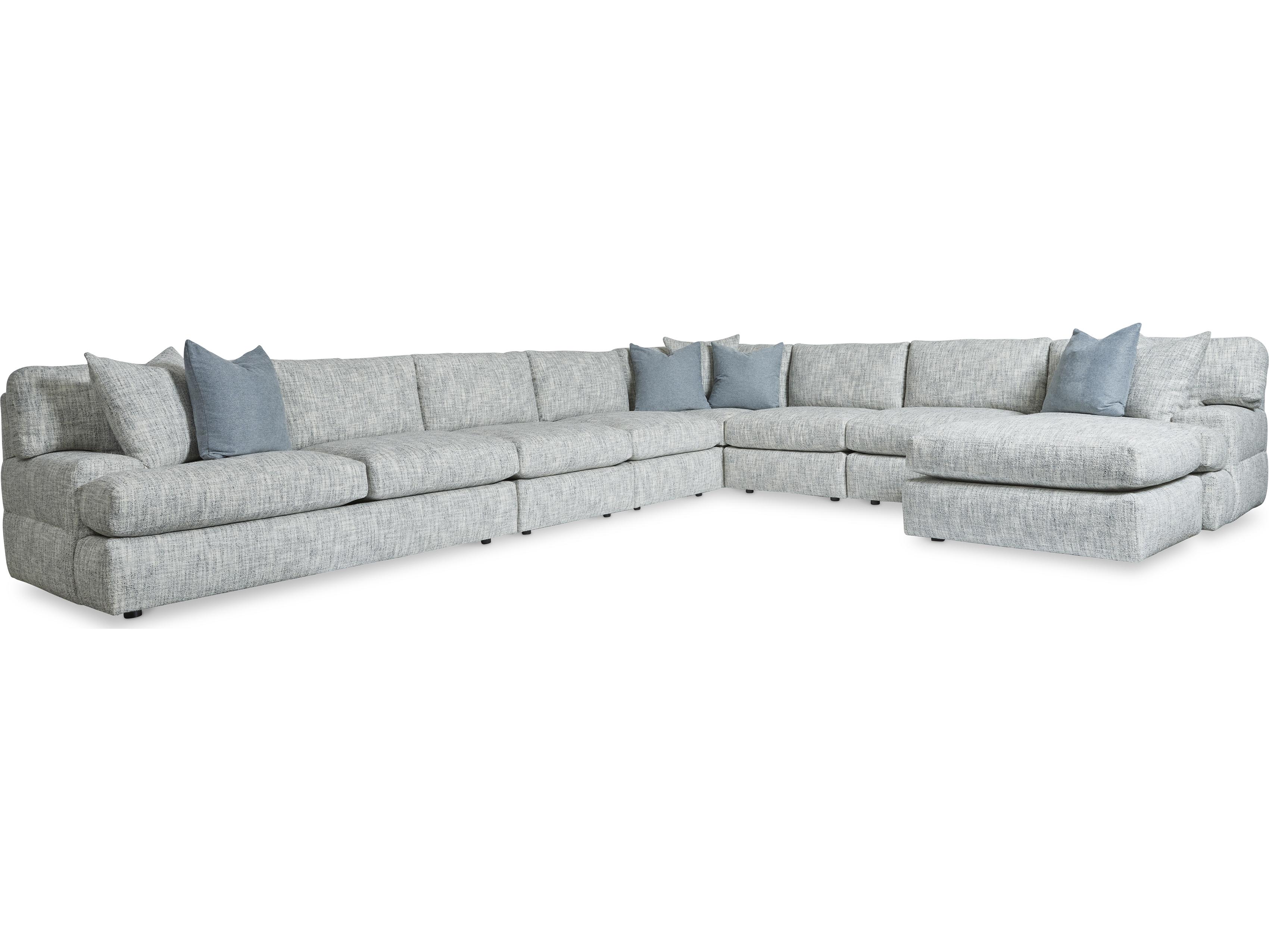 Bernhardt Serena Gray Upholstered Sectional Sofa