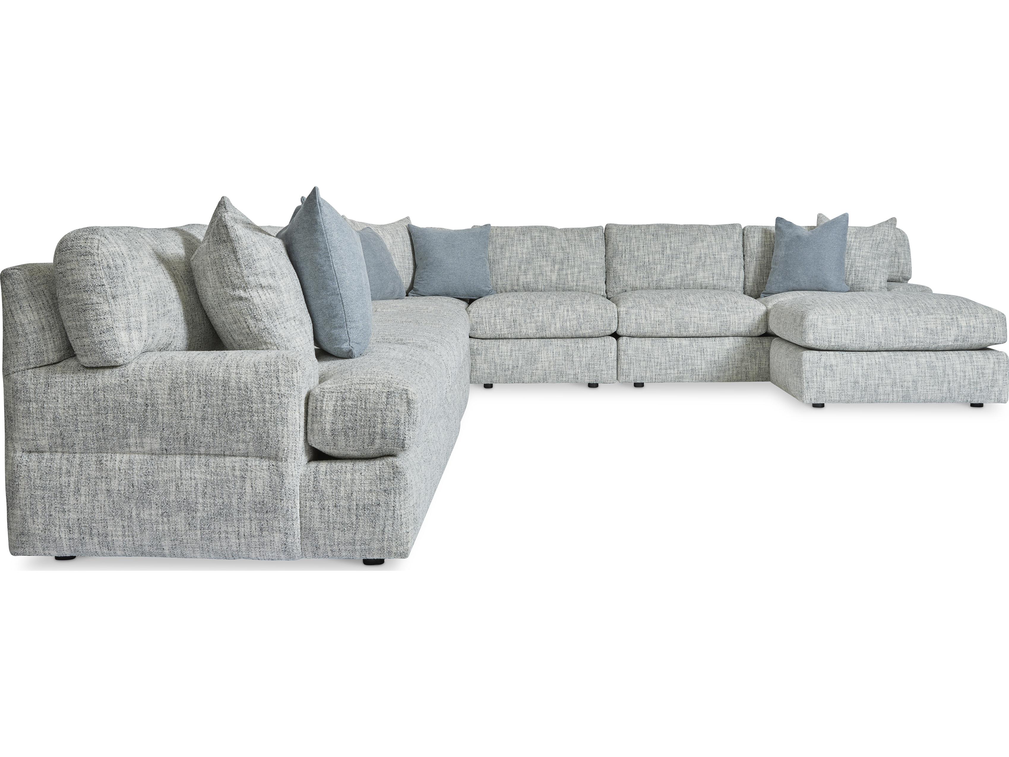 Bernhardt Serena Gray Upholstered Sectional Sofa