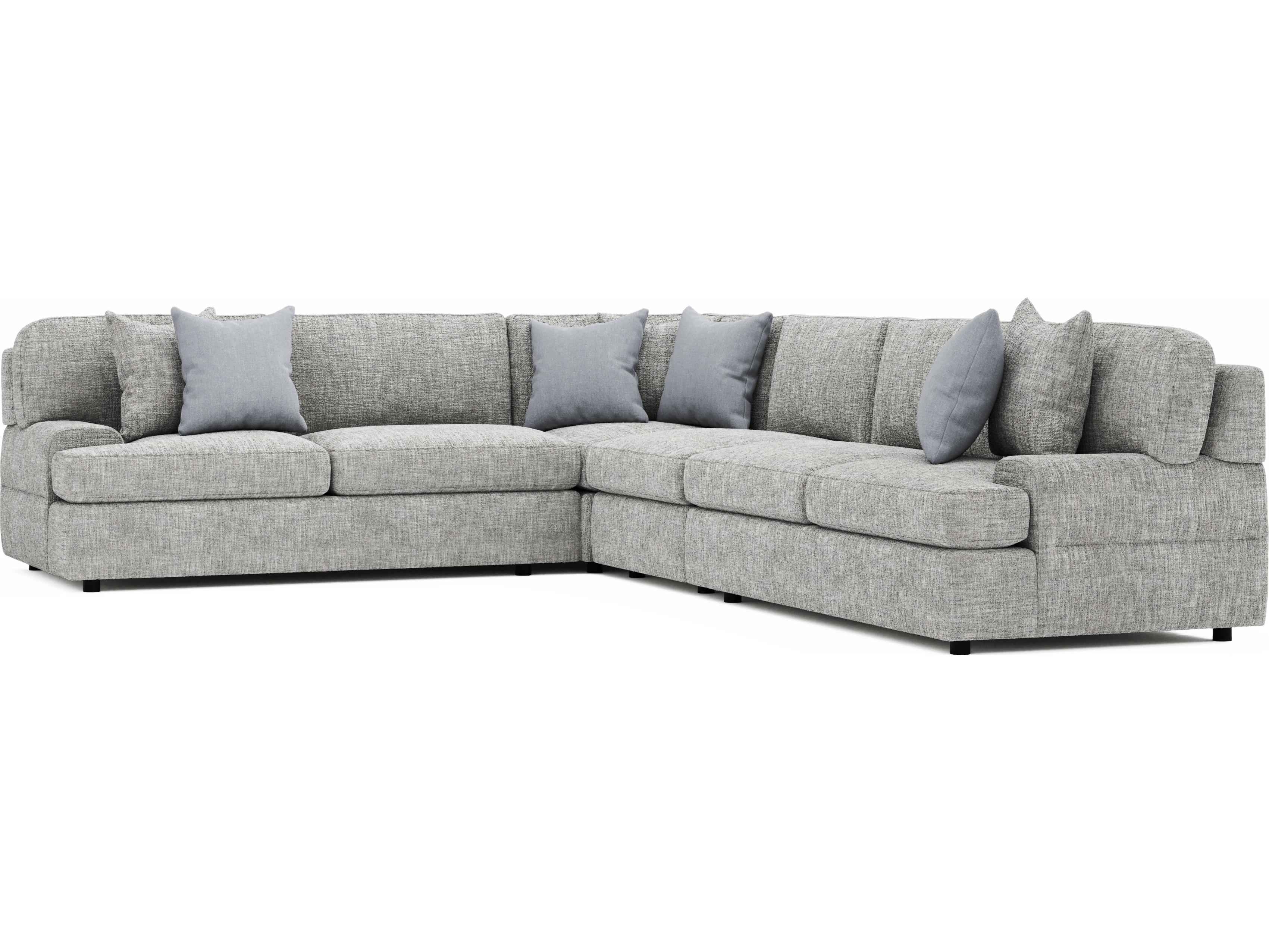 Bernhardt Serena Gray Upholstered Sectional Sofa