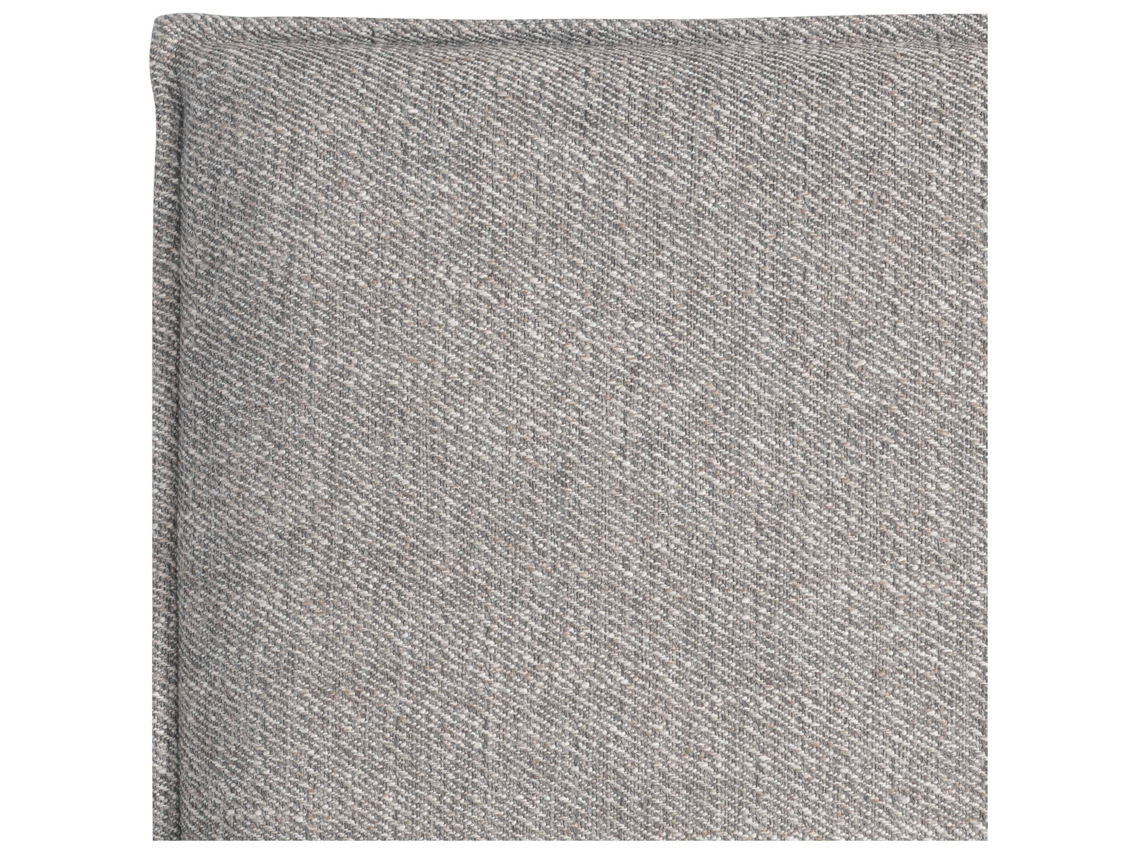 Bernhardt Menton Gray Oak Wood Upholstered King Panel Bed