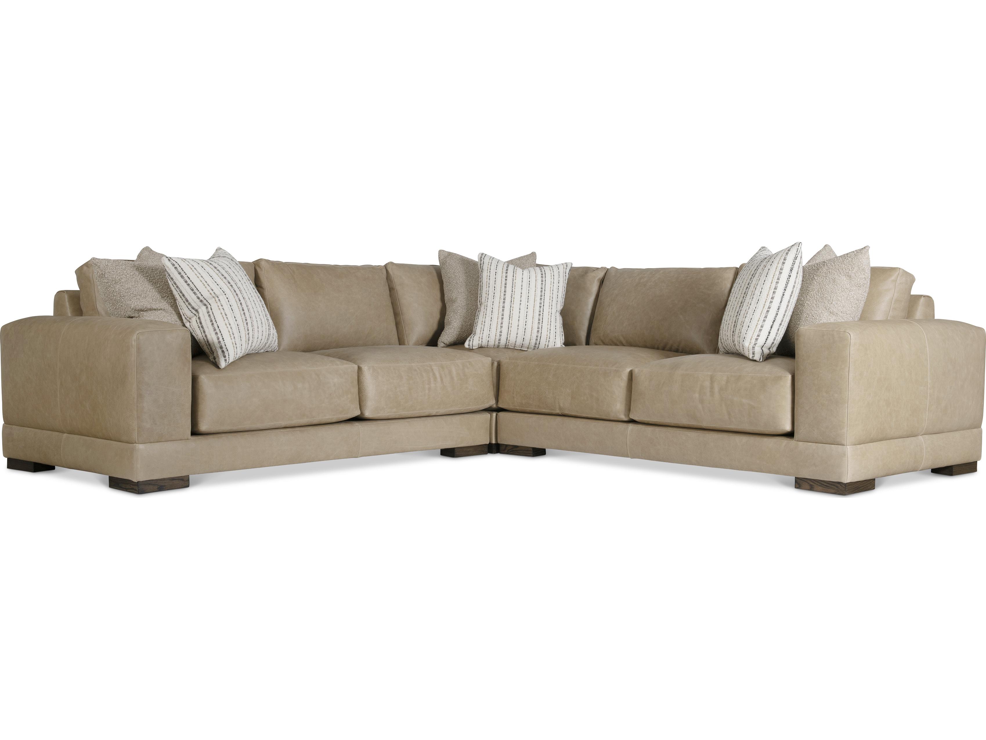 Bernhardt Lars Leather Sectional Sofa