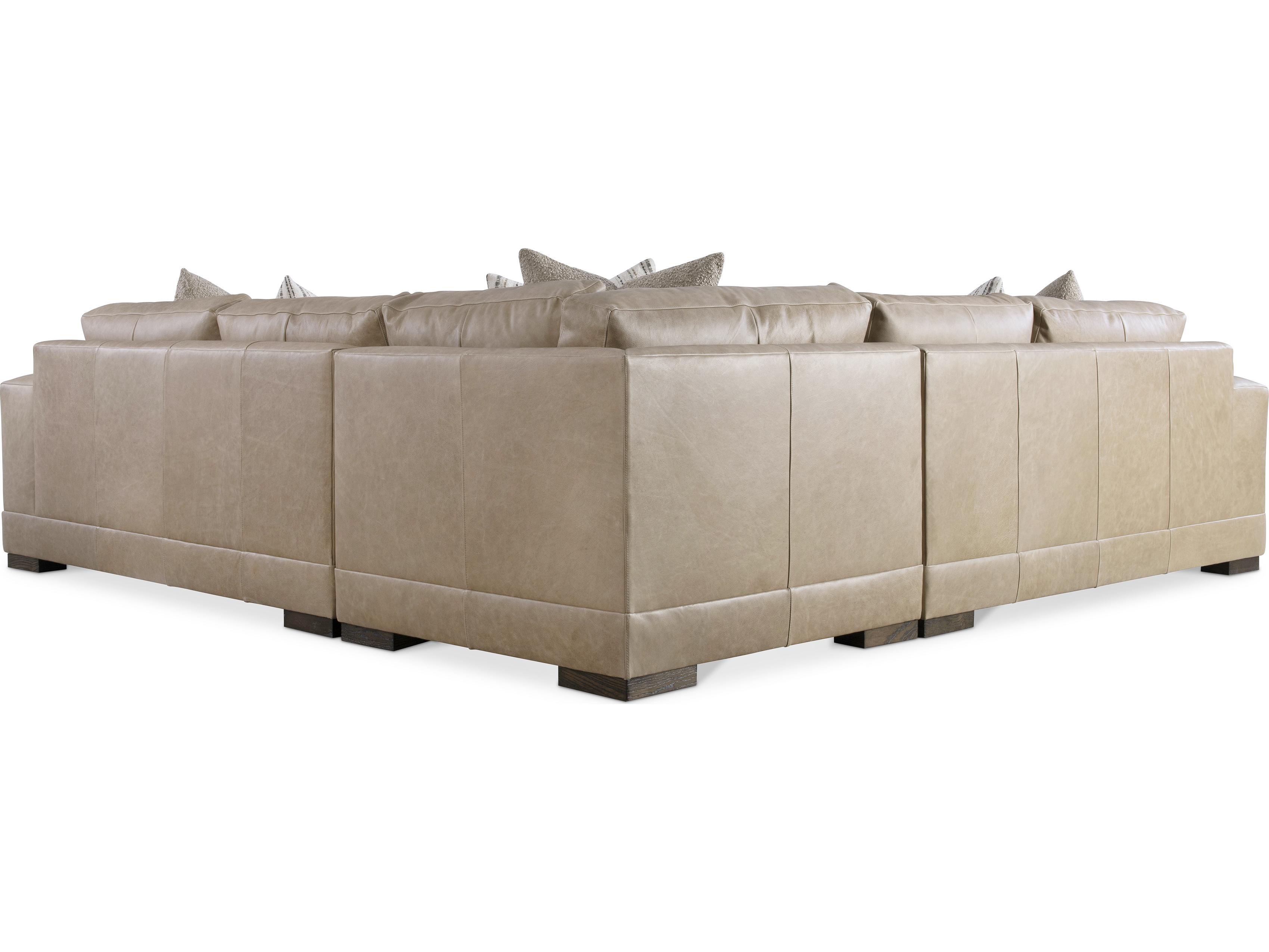 Bernhardt Lars Leather Sectional Sofa