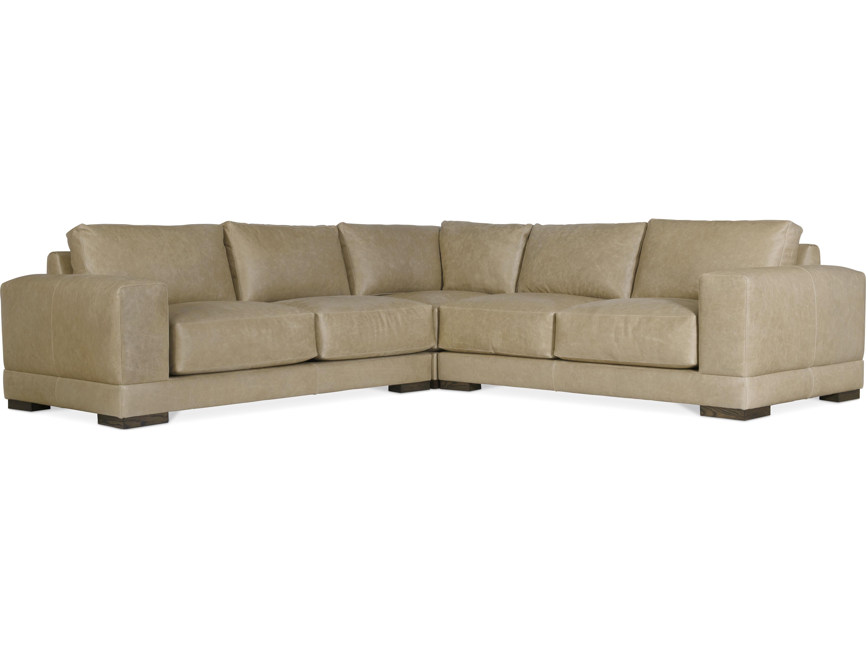 Bernhardt Lars Leather Sectional Sofa