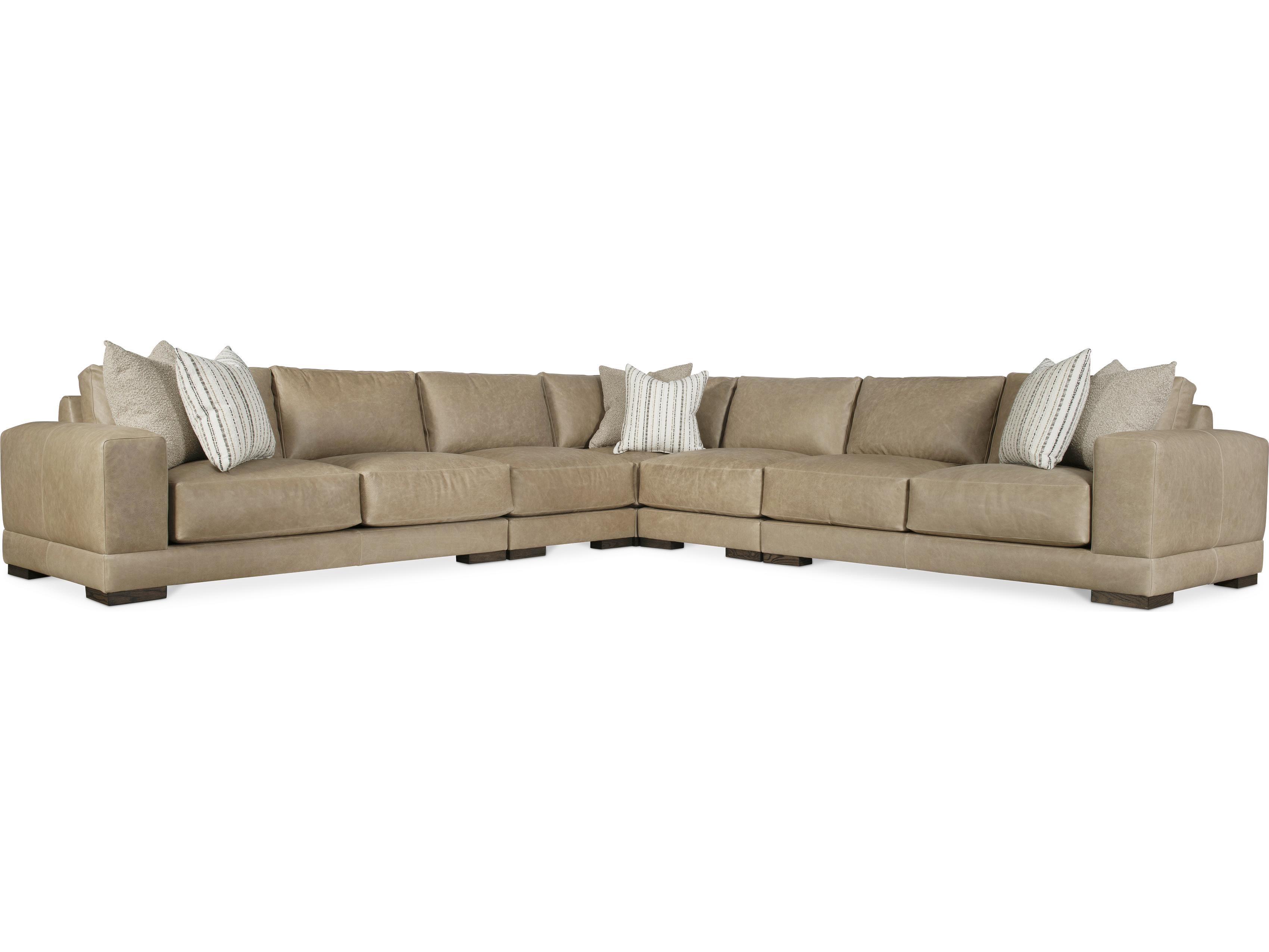Bernhardt Lars Leather Sectional Sofa