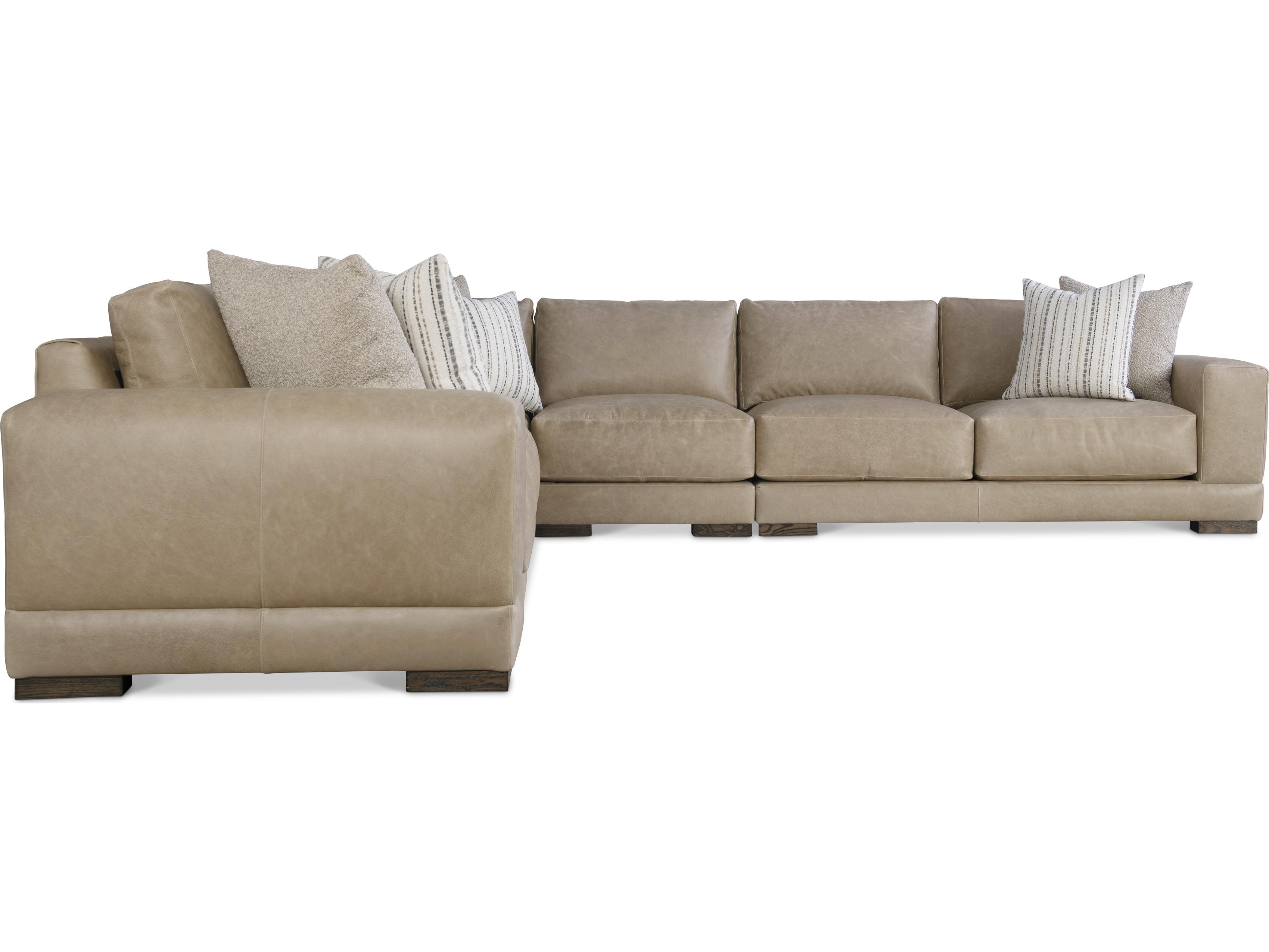 Bernhardt Lars Leather Sectional Sofa