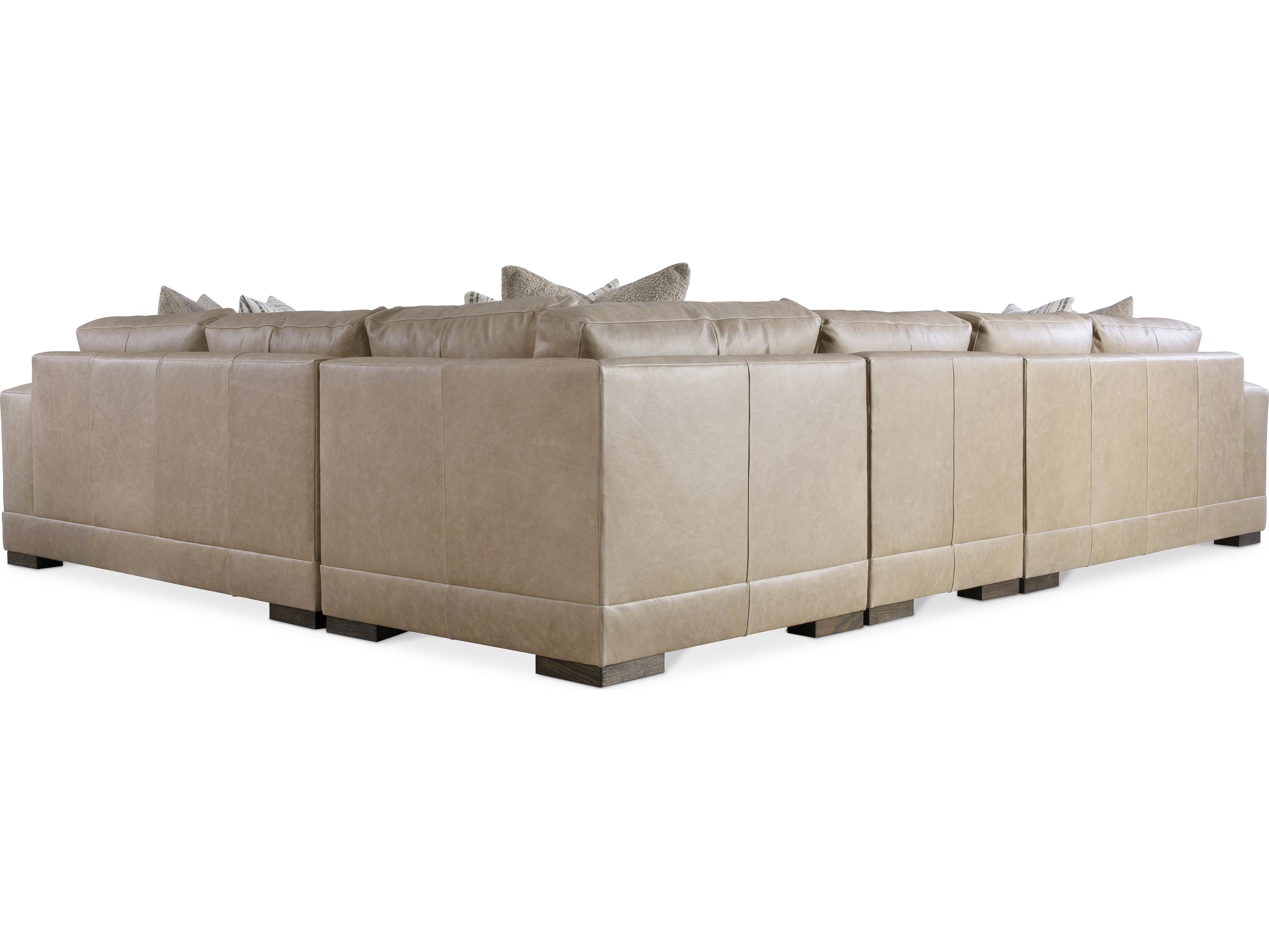 Bernhardt Lars Leather Sectional Sofa