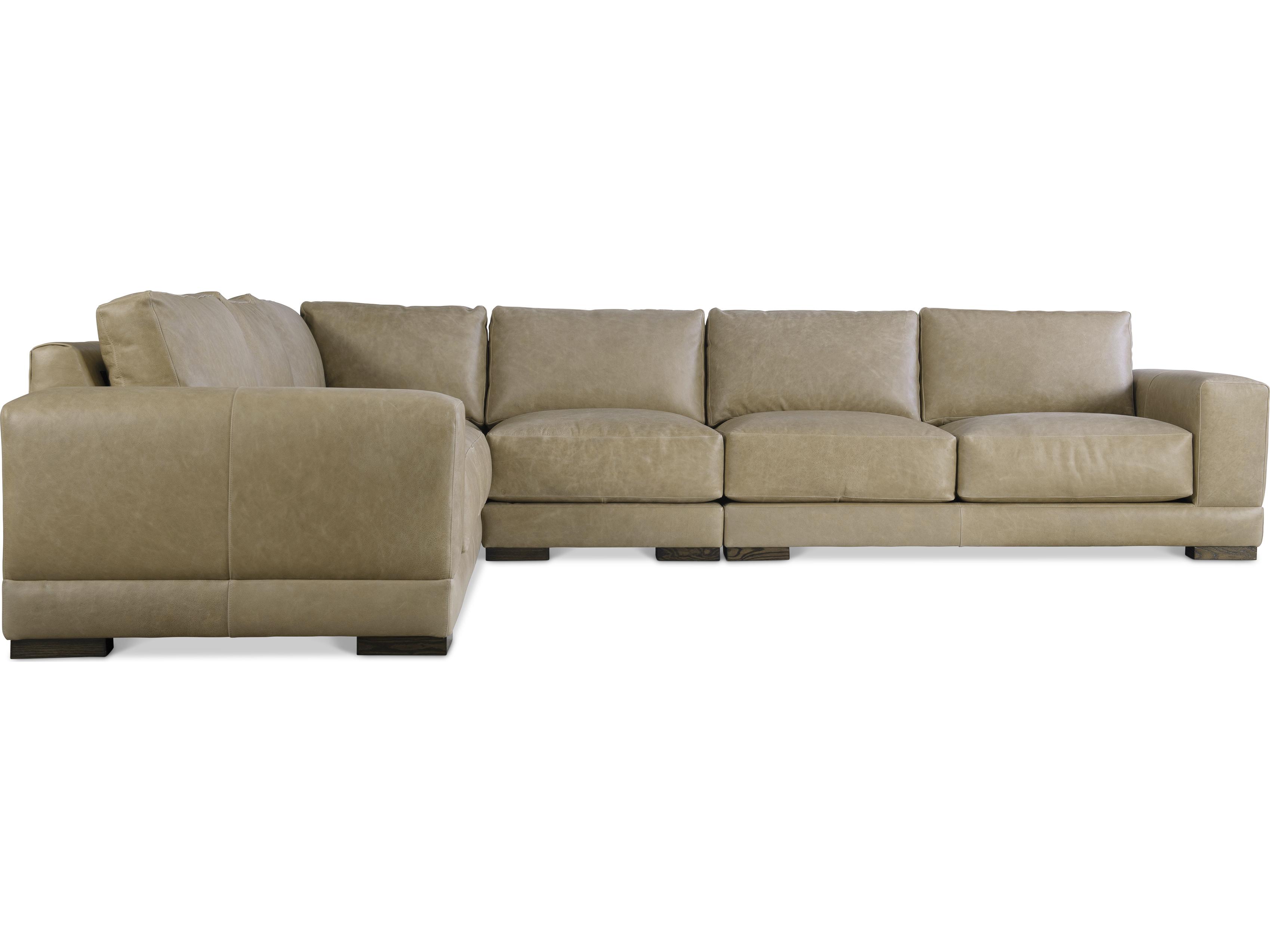 Bernhardt Lars Leather Sectional Sofa