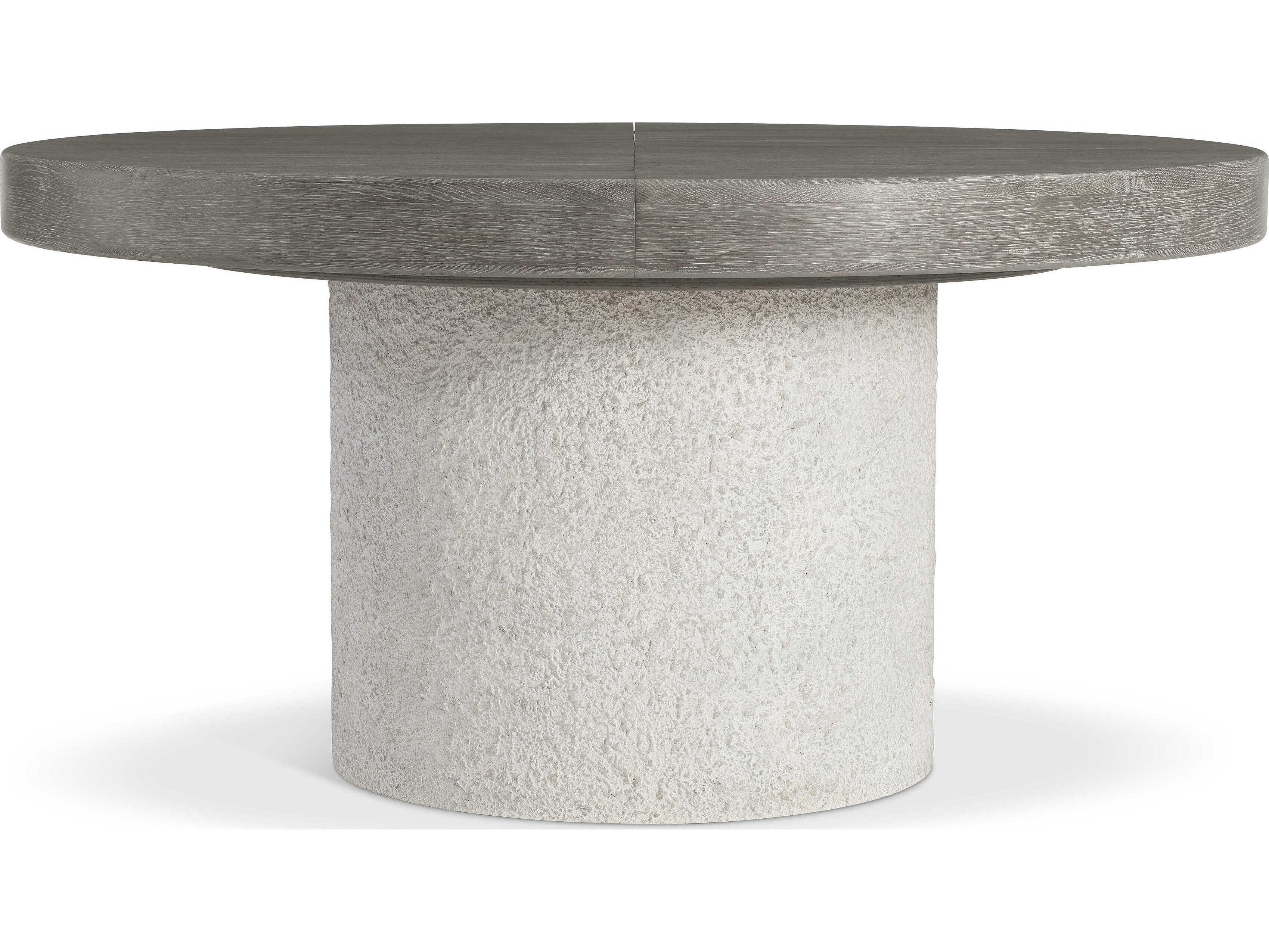 Bernhardt Monolith Round Wood Beige Dining Table