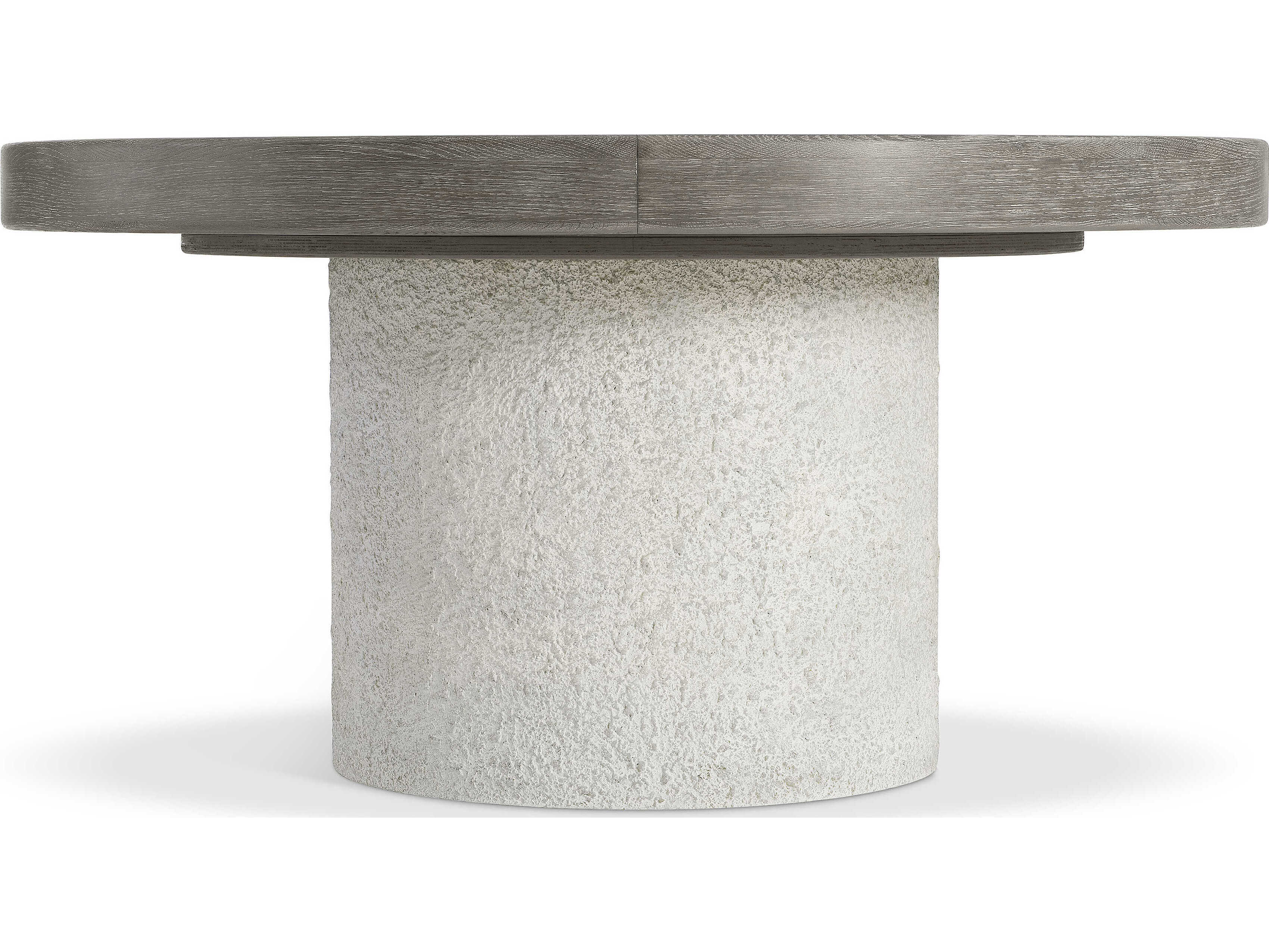 Bernhardt Monolith Round Wood Beige Dining Table