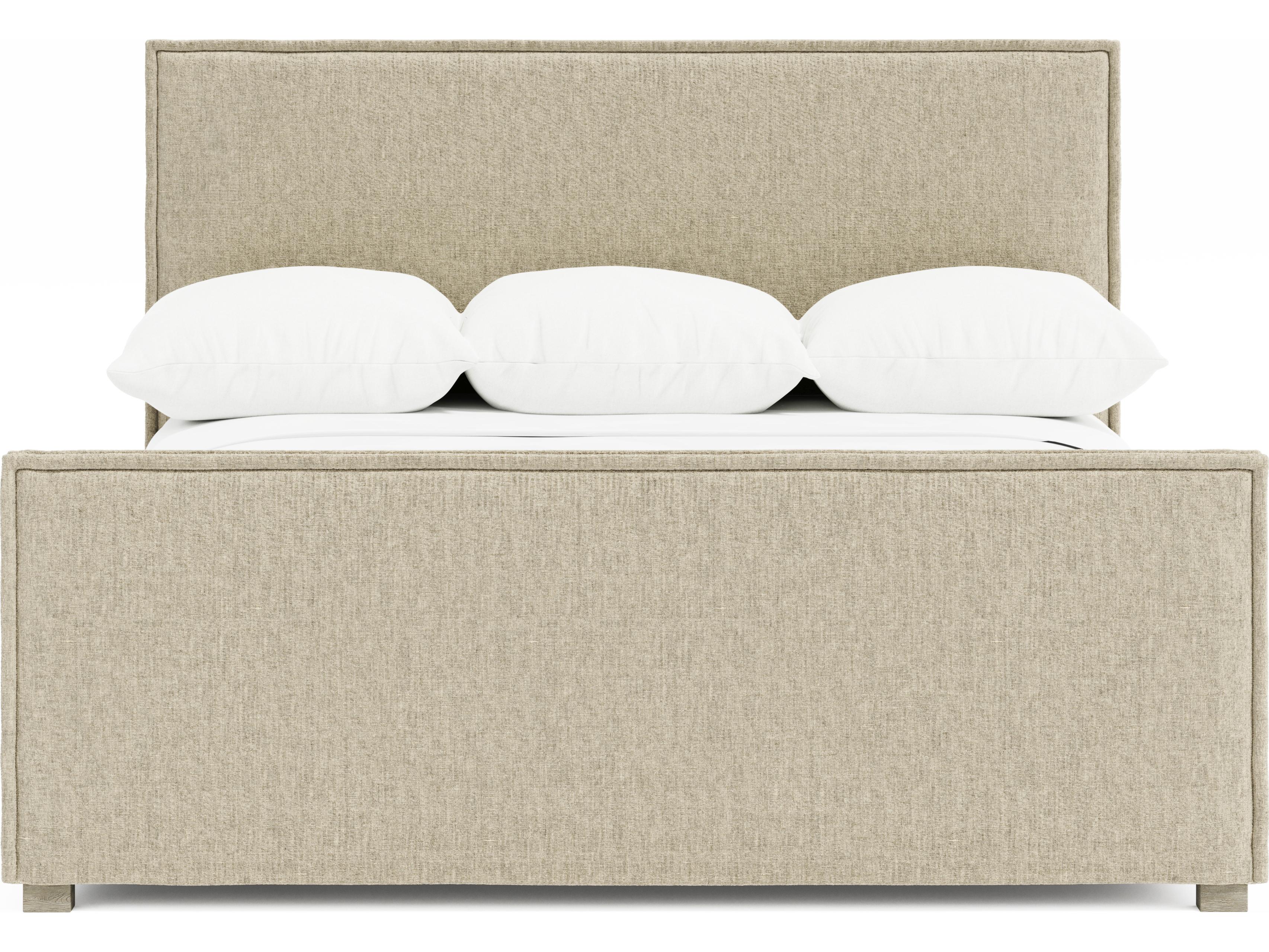Bernhardt Highland Park Beige Upholstered Queen Panel Bed