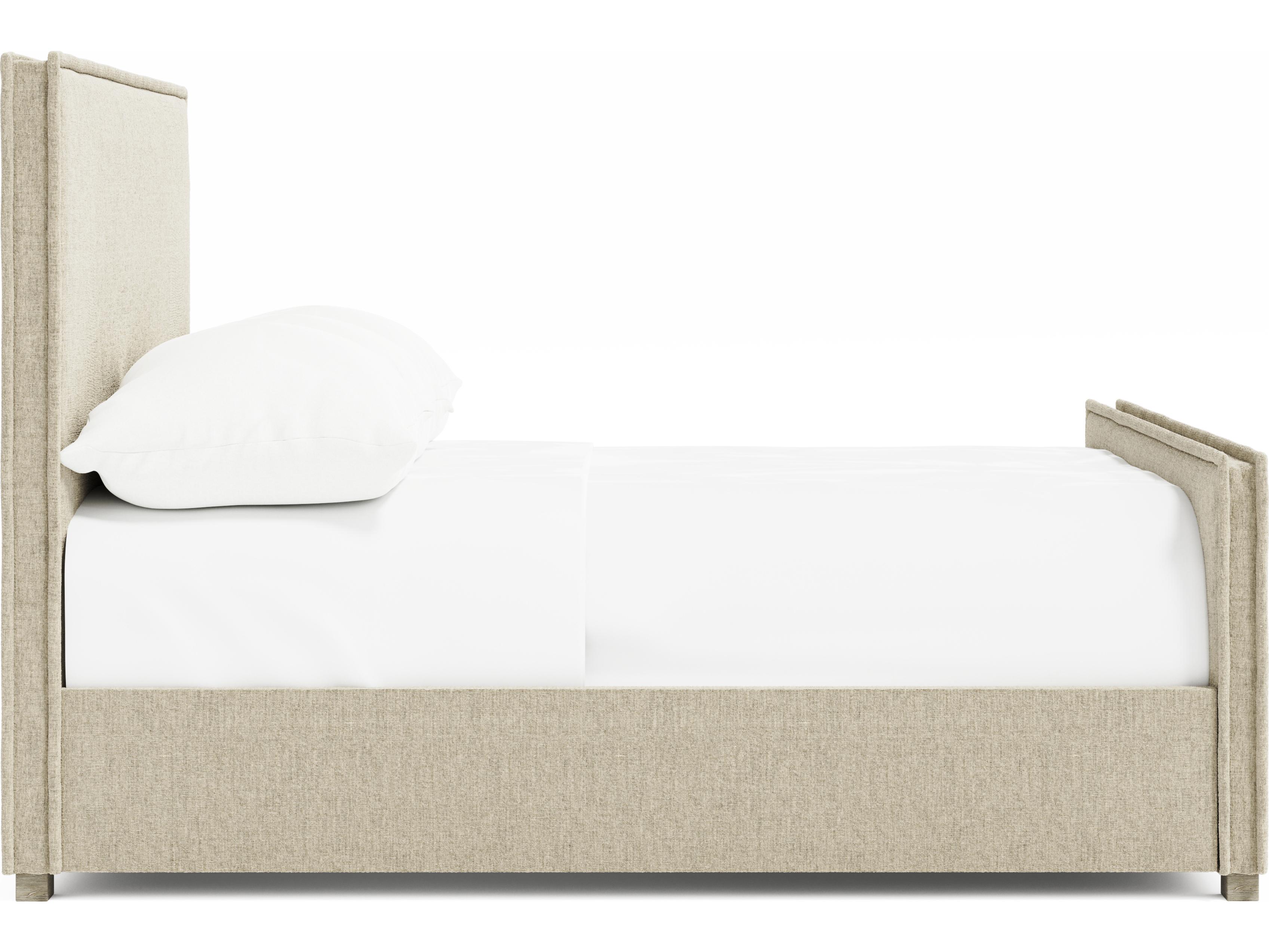 Bernhardt Highland Park Beige Upholstered Queen Panel Bed