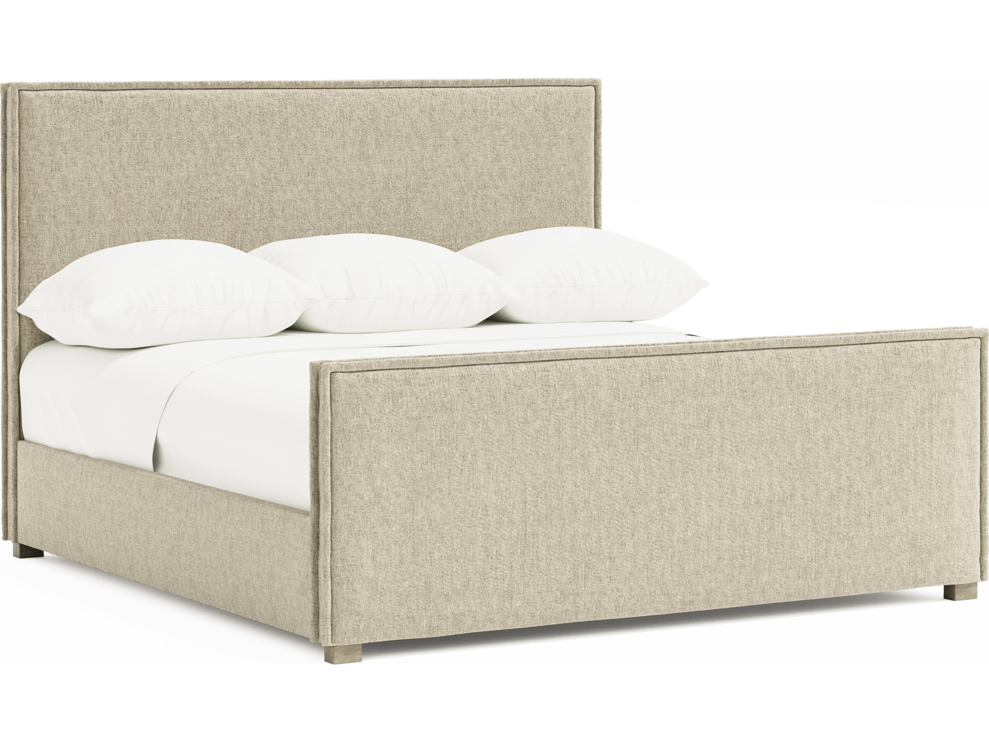 Bernhardt Highland Park Beige Upholstered King Panel Bed