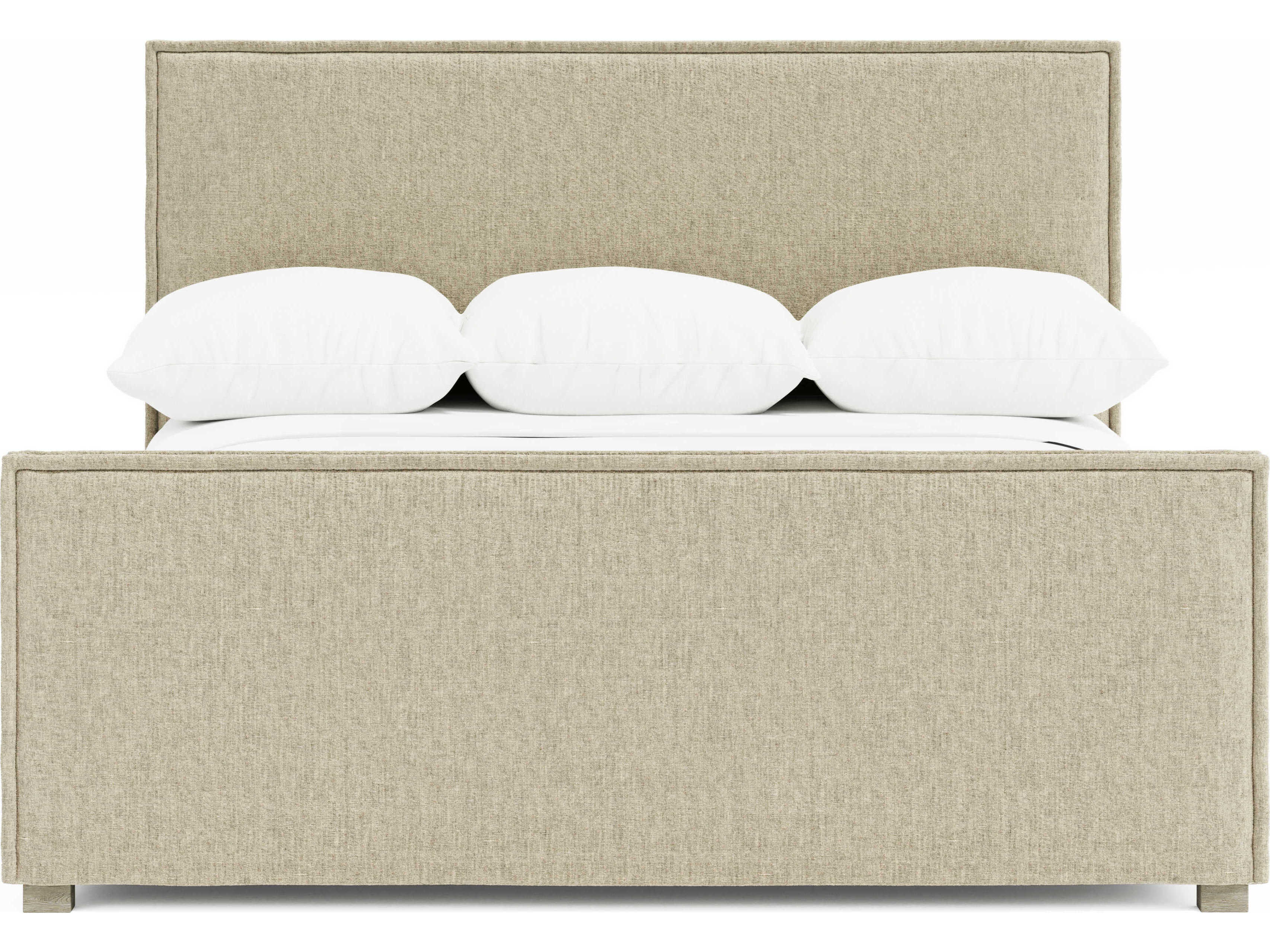 Bernhardt Highland Park Beige Upholstered King Panel Bed