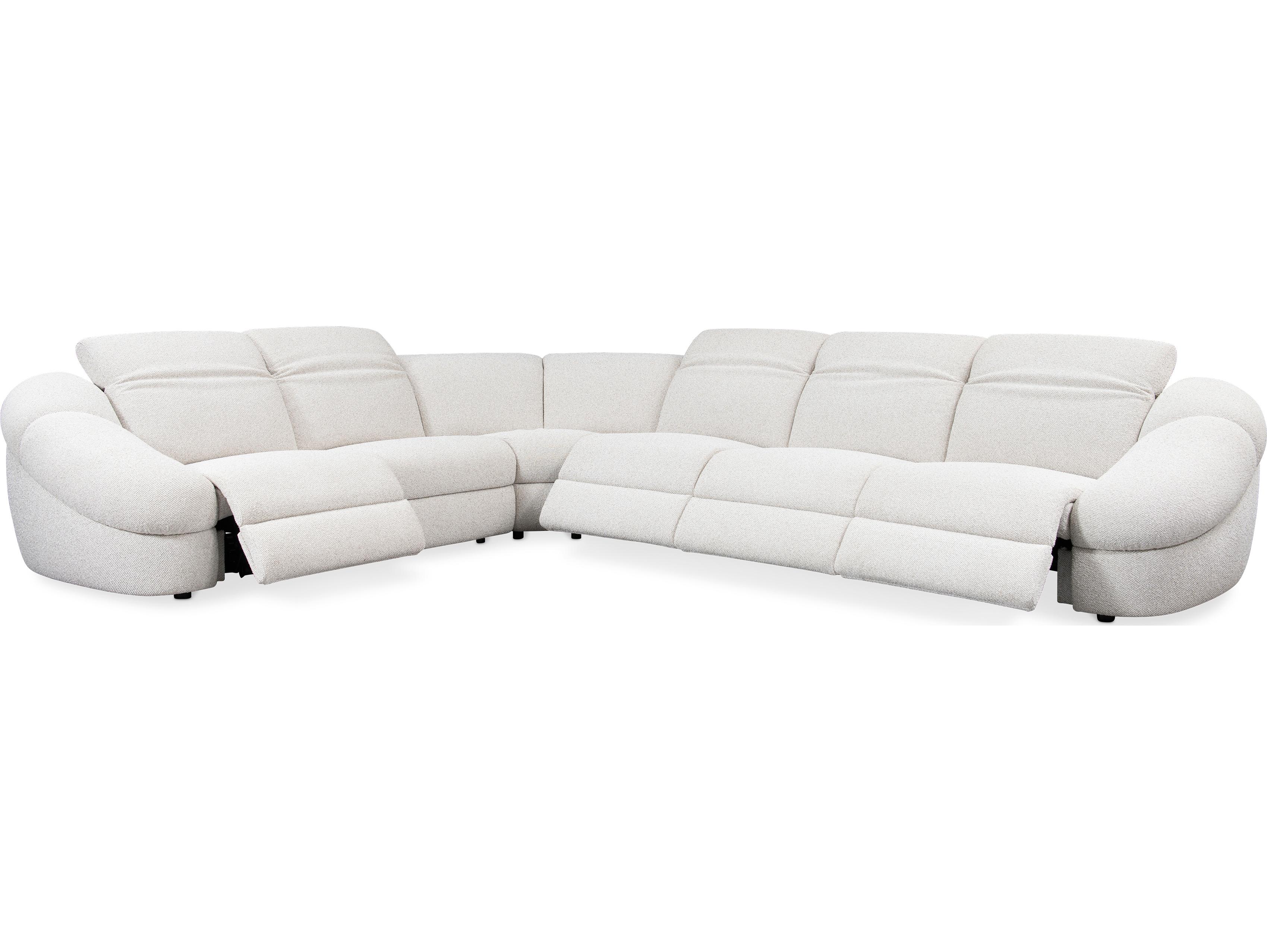 Bernhardt Massimo White Upholstered Sectional Sofa