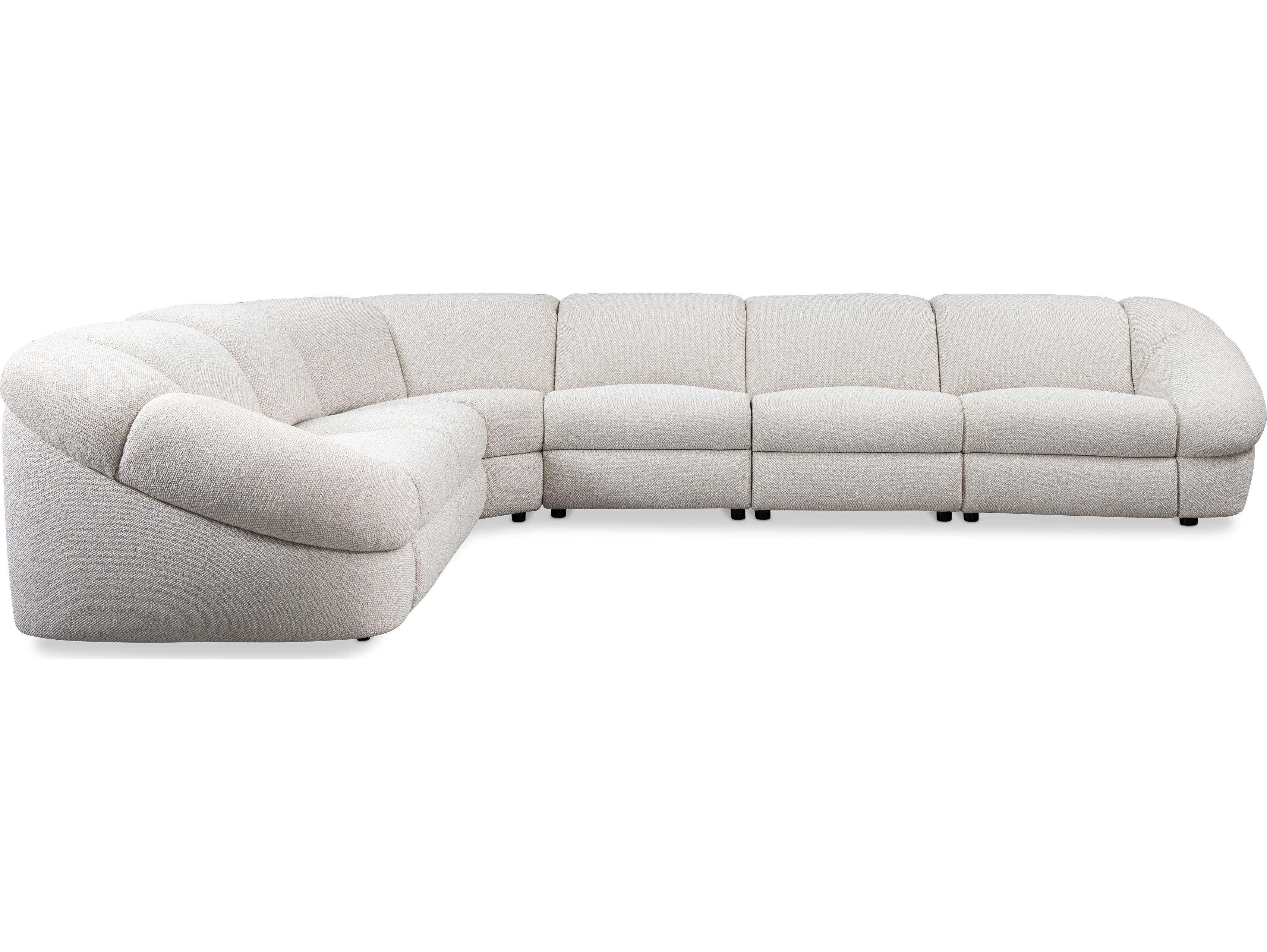 Bernhardt Massimo White Upholstered Sectional Sofa