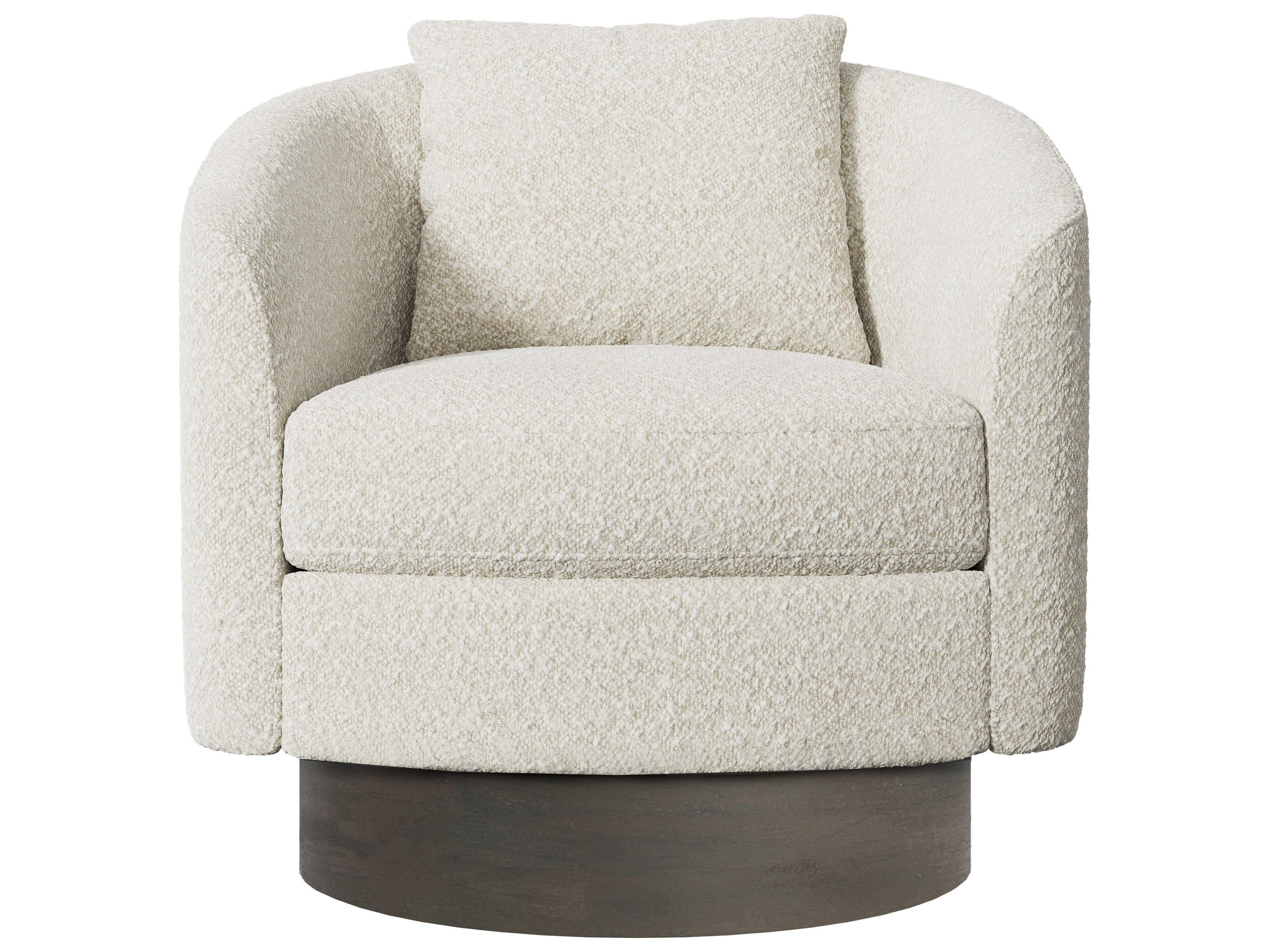 Bernhardt Camino Swivel Fabric Accent Chair