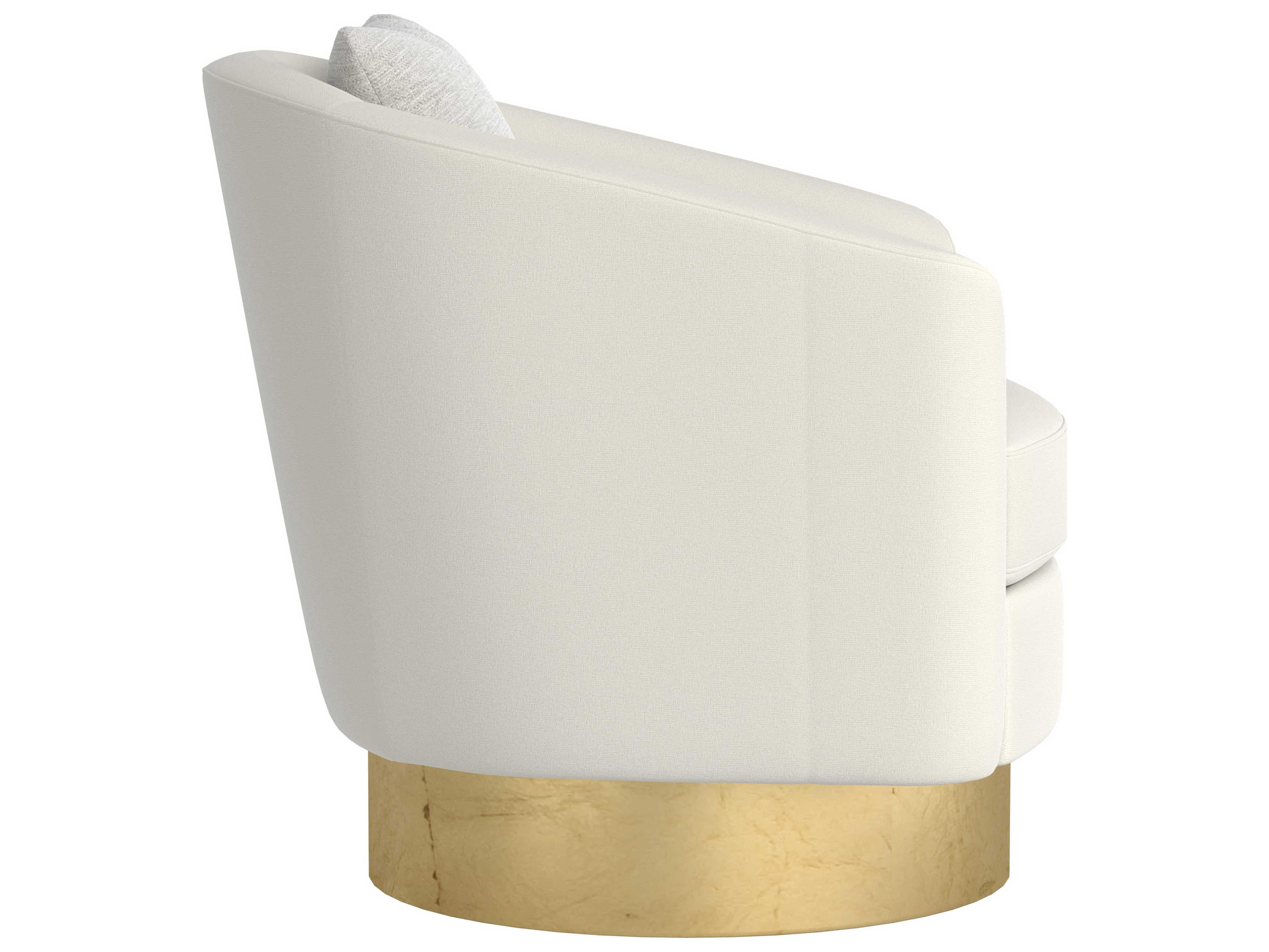 Bernhardt Camino Swivel Fabric Accent Chair