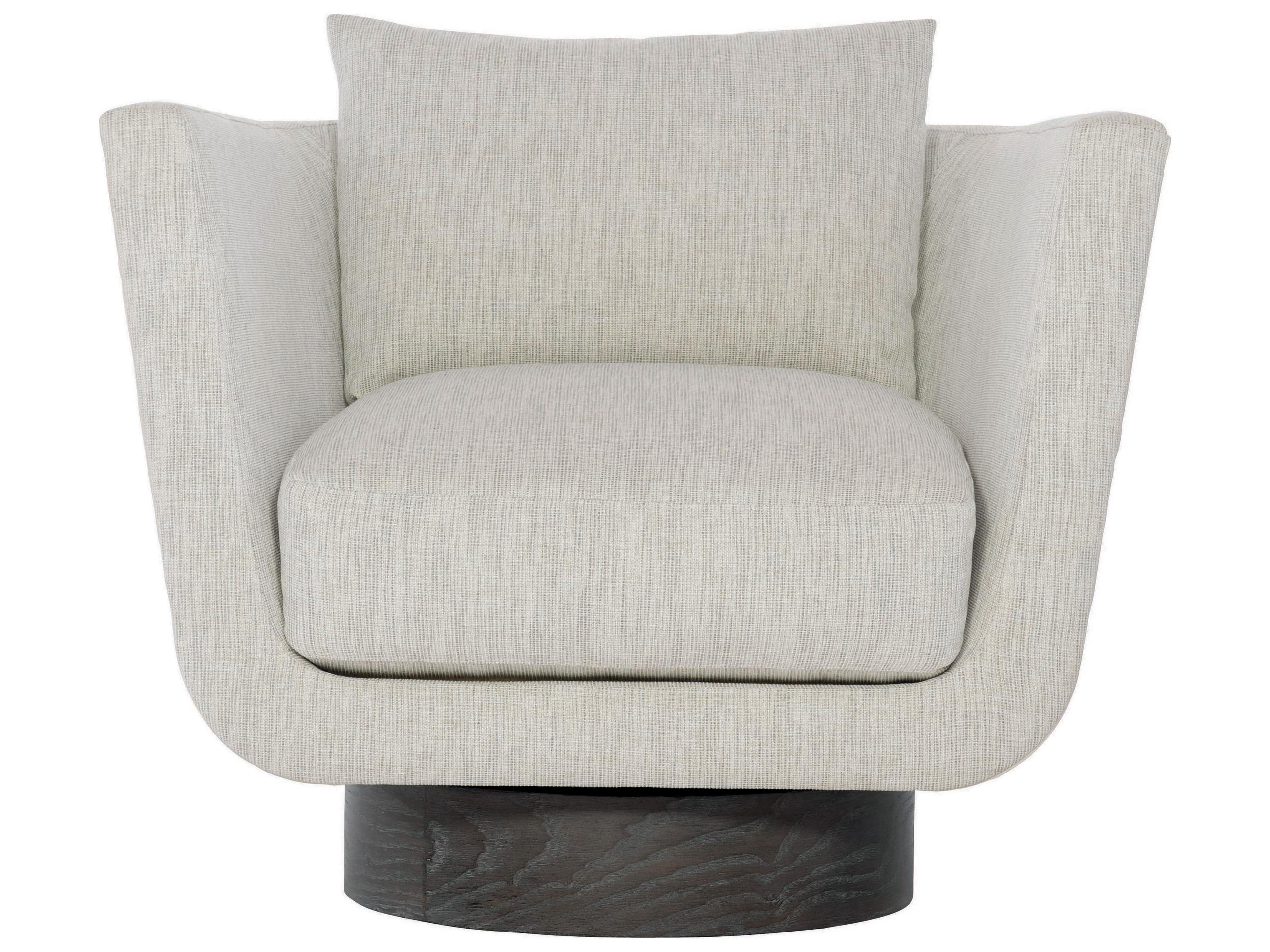Bernhardt Interiors Gemma Swivel Fabric Accent Chair