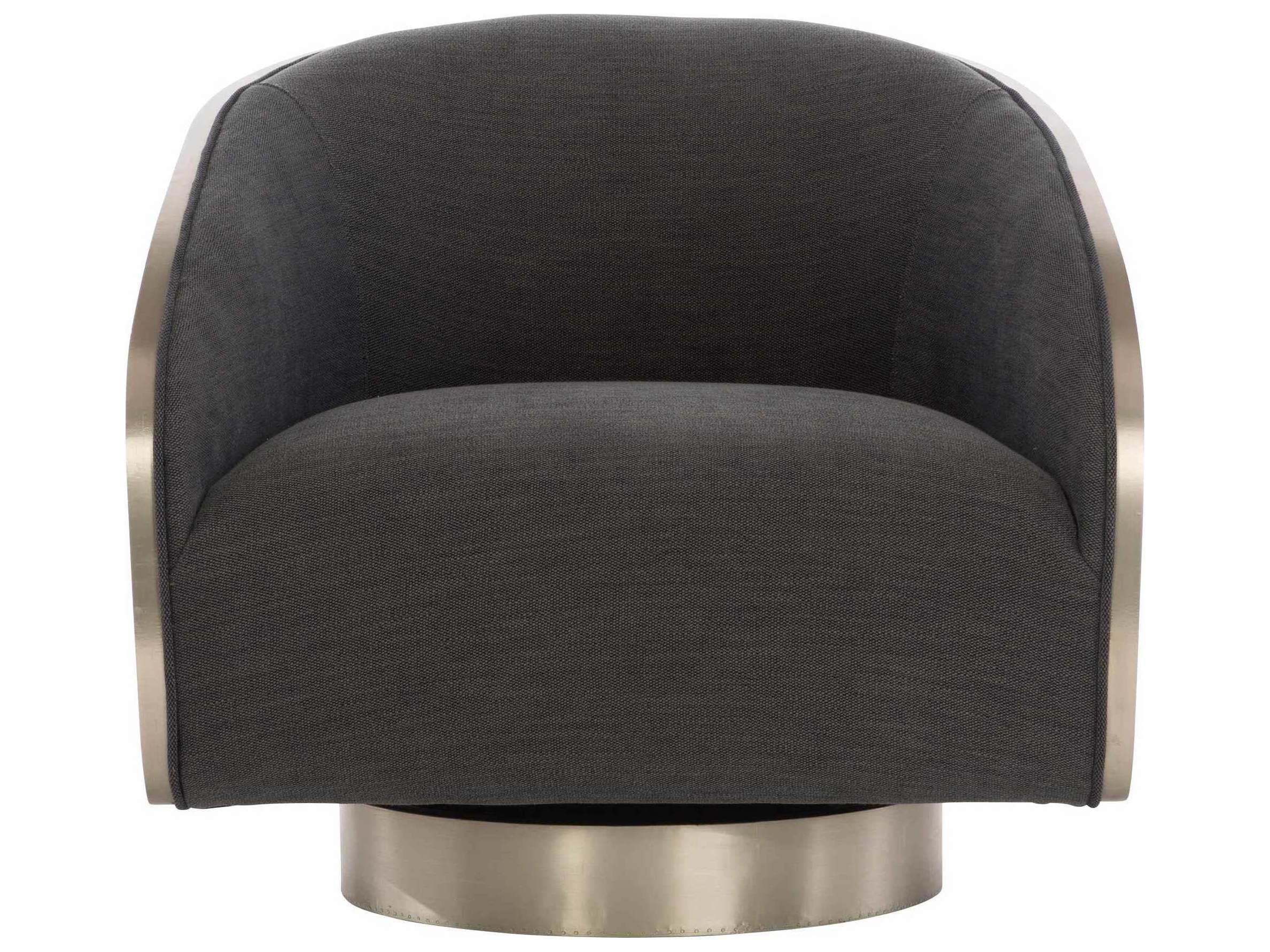 Bernhardt Miles Swivel Fabric Accent Chair