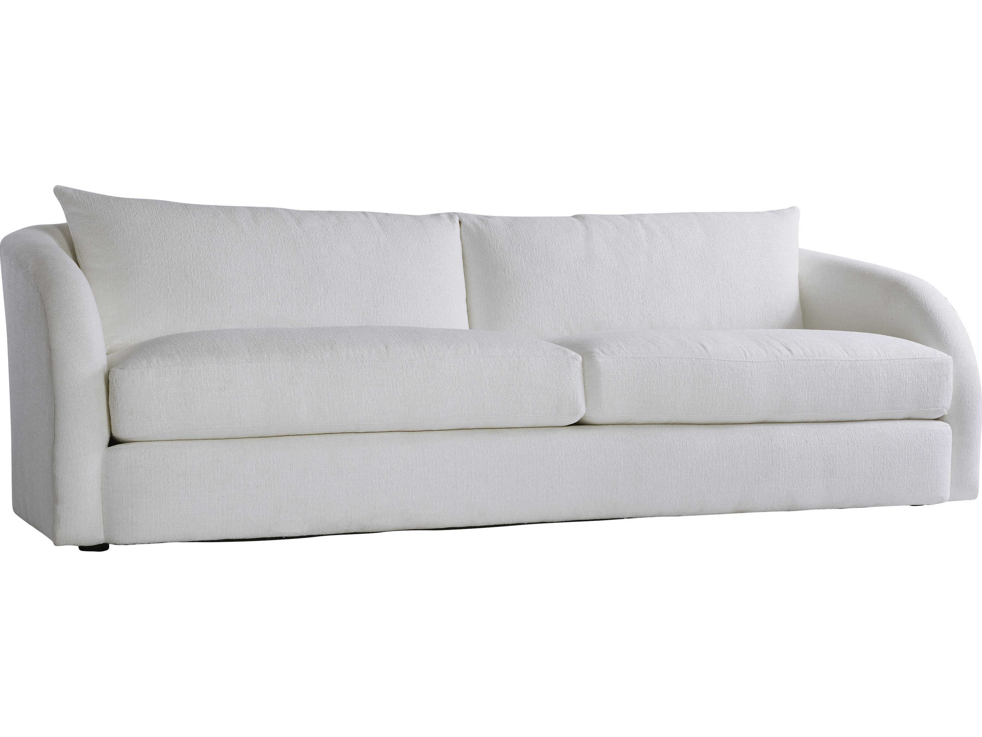Bernhardt Matte Black White Upholstered Sofa