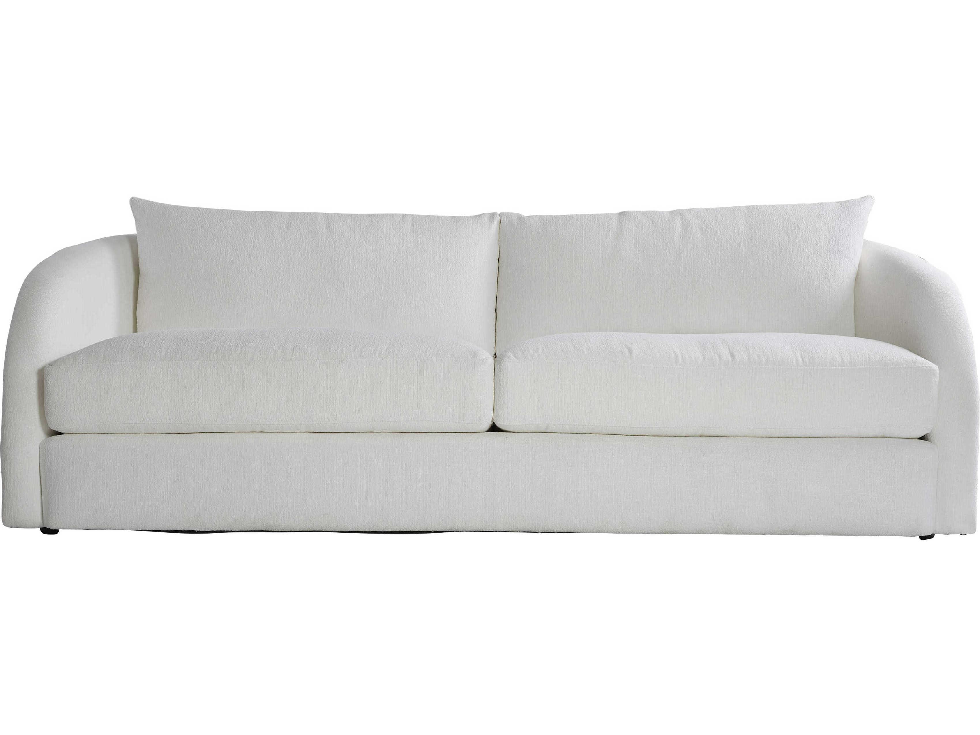 Bernhardt Matte Black White Upholstered Sofa