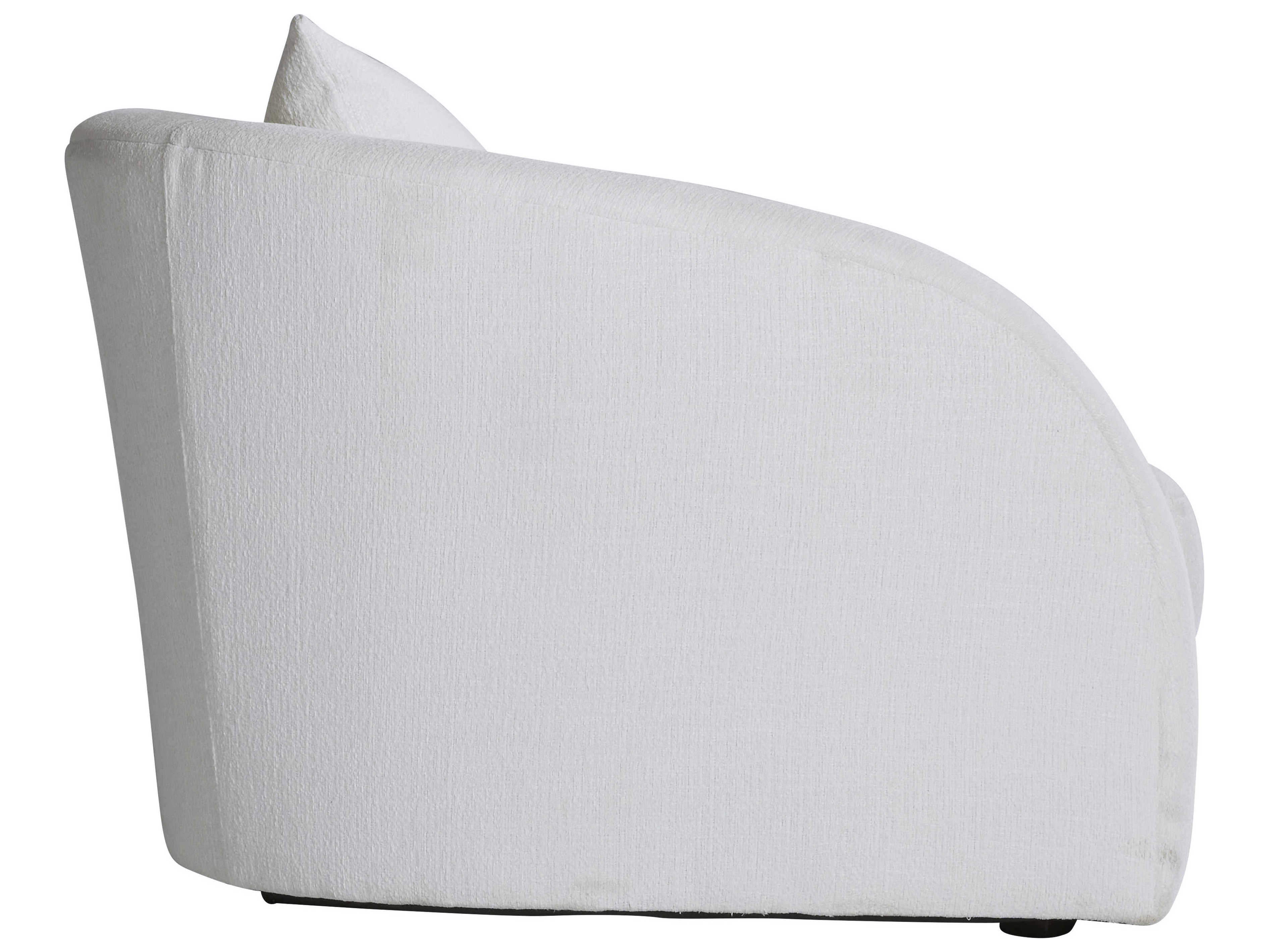 Bernhardt Matte Black White Upholstered Sofa