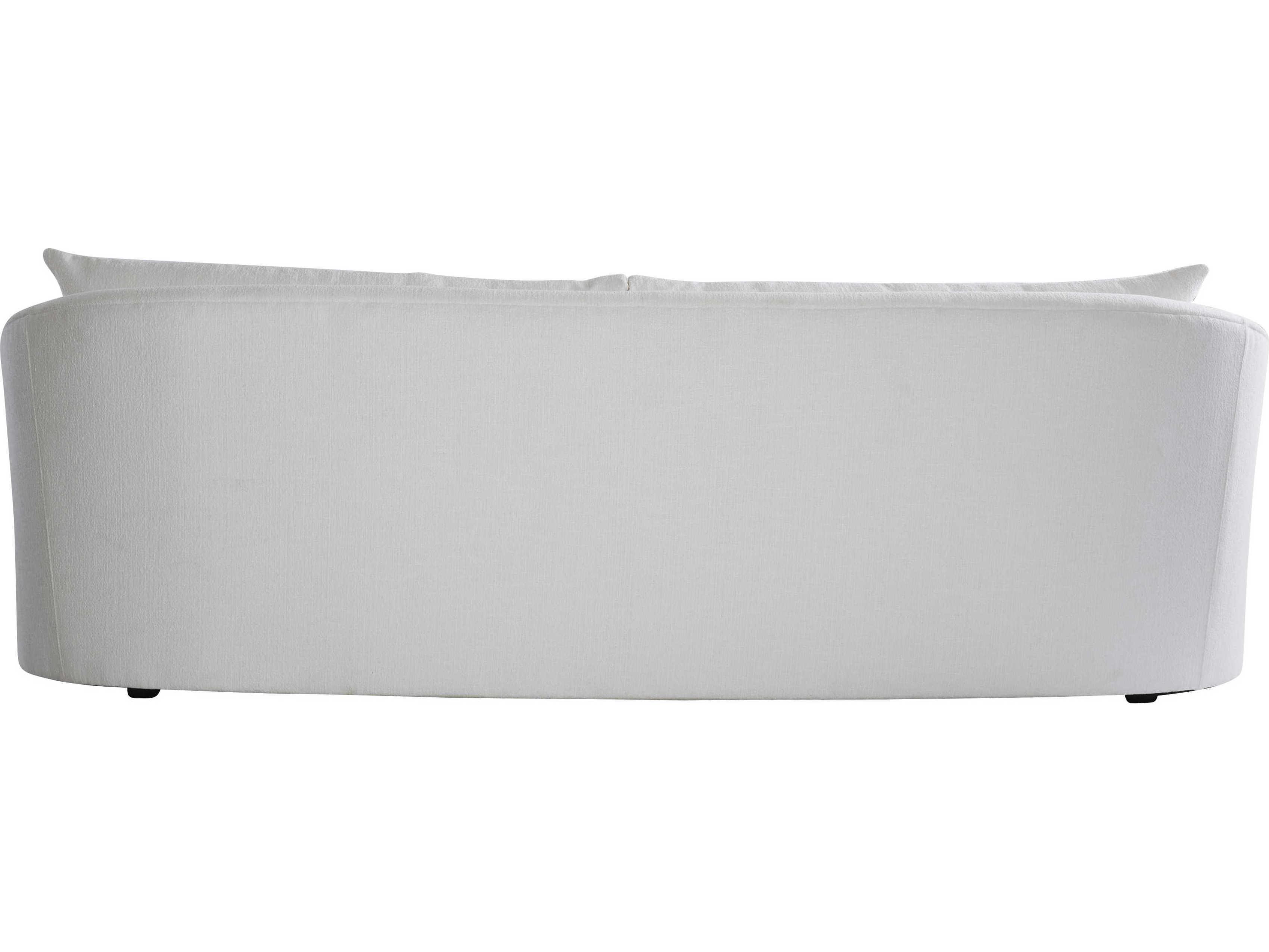 Bernhardt Matte Black White Upholstered Sofa