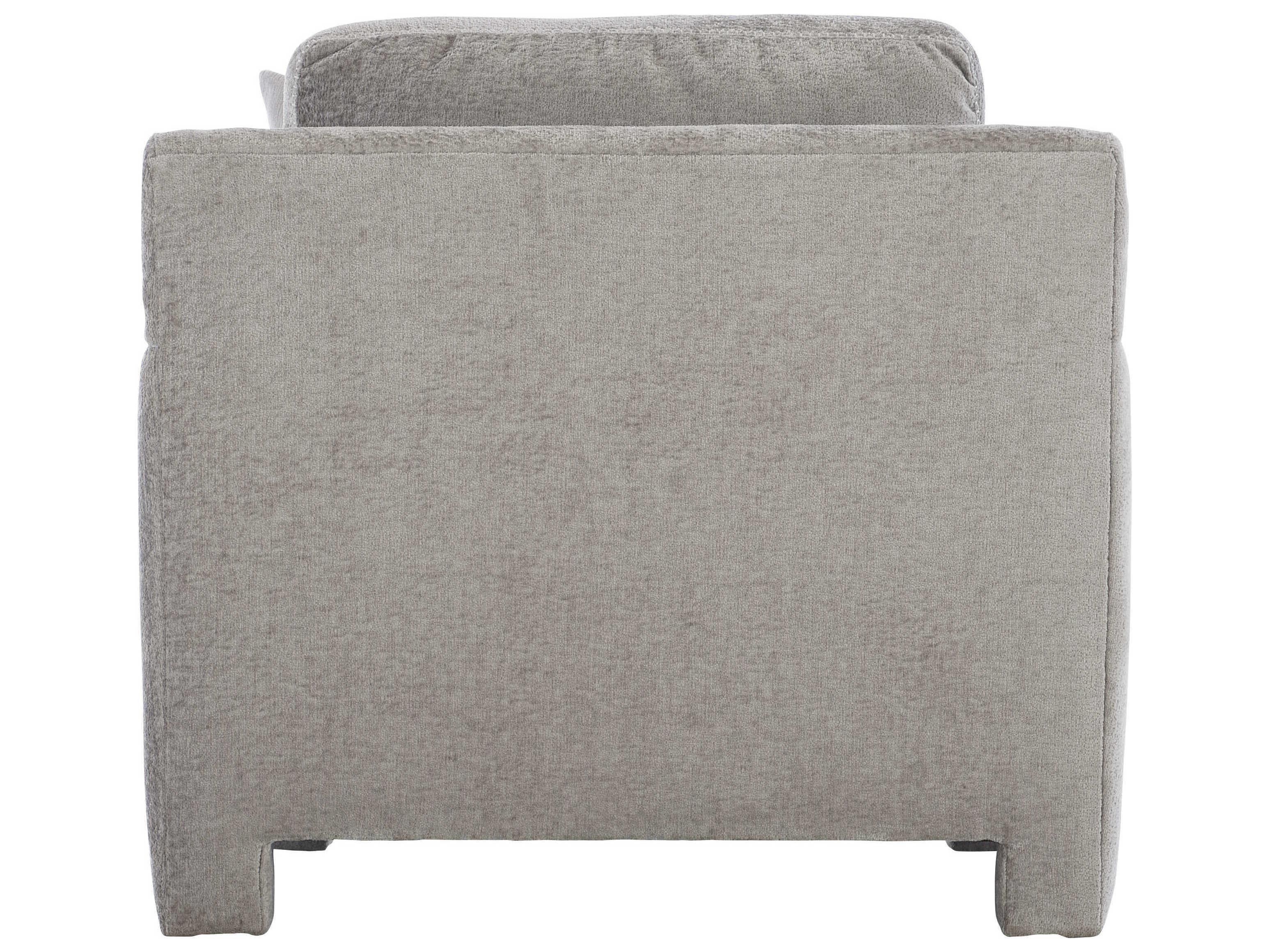 Bernhardt Plush Mily Gray Fabric Accent Chair