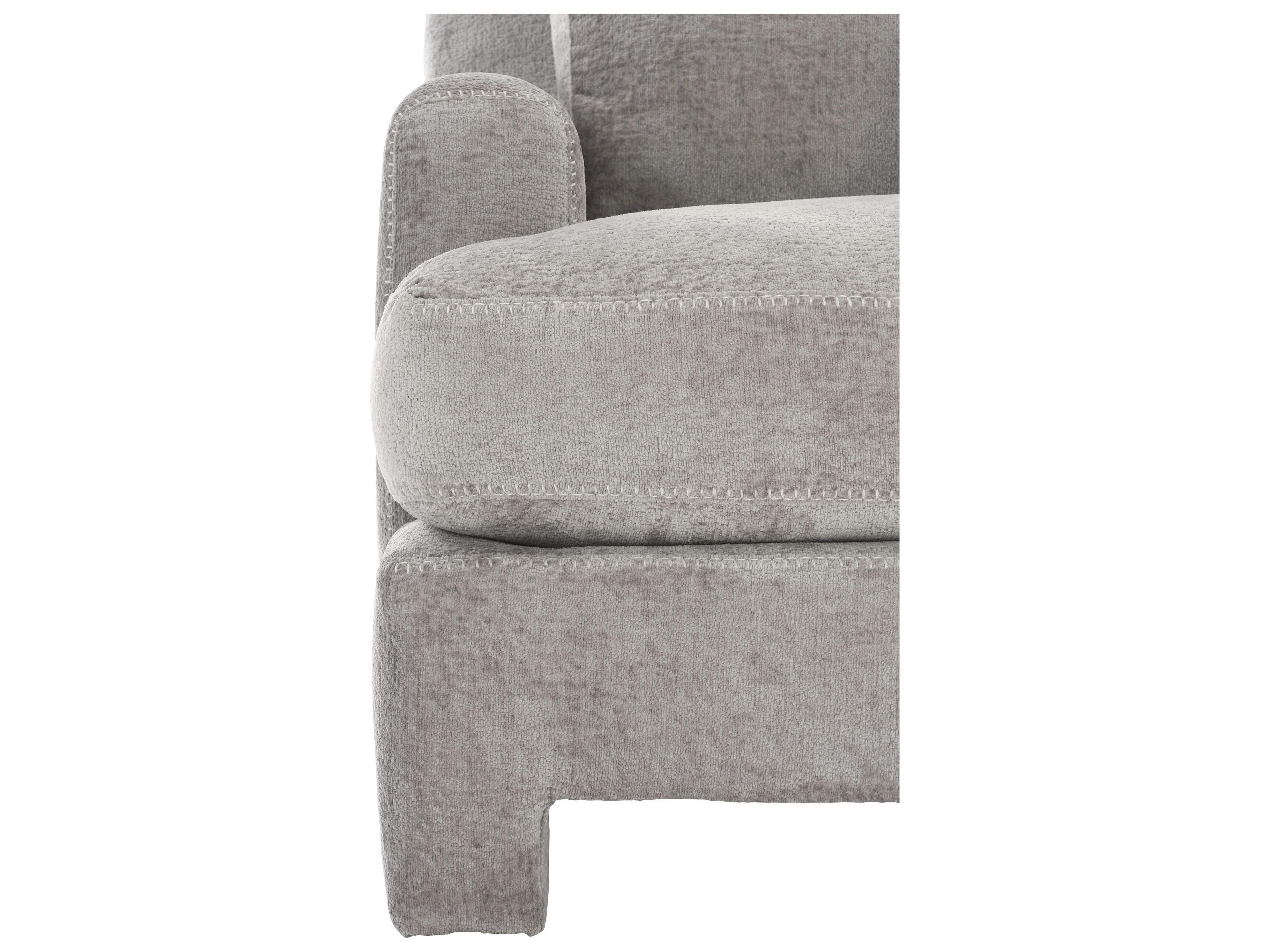 Bernhardt Plush Mily Gray Fabric Accent Chair
