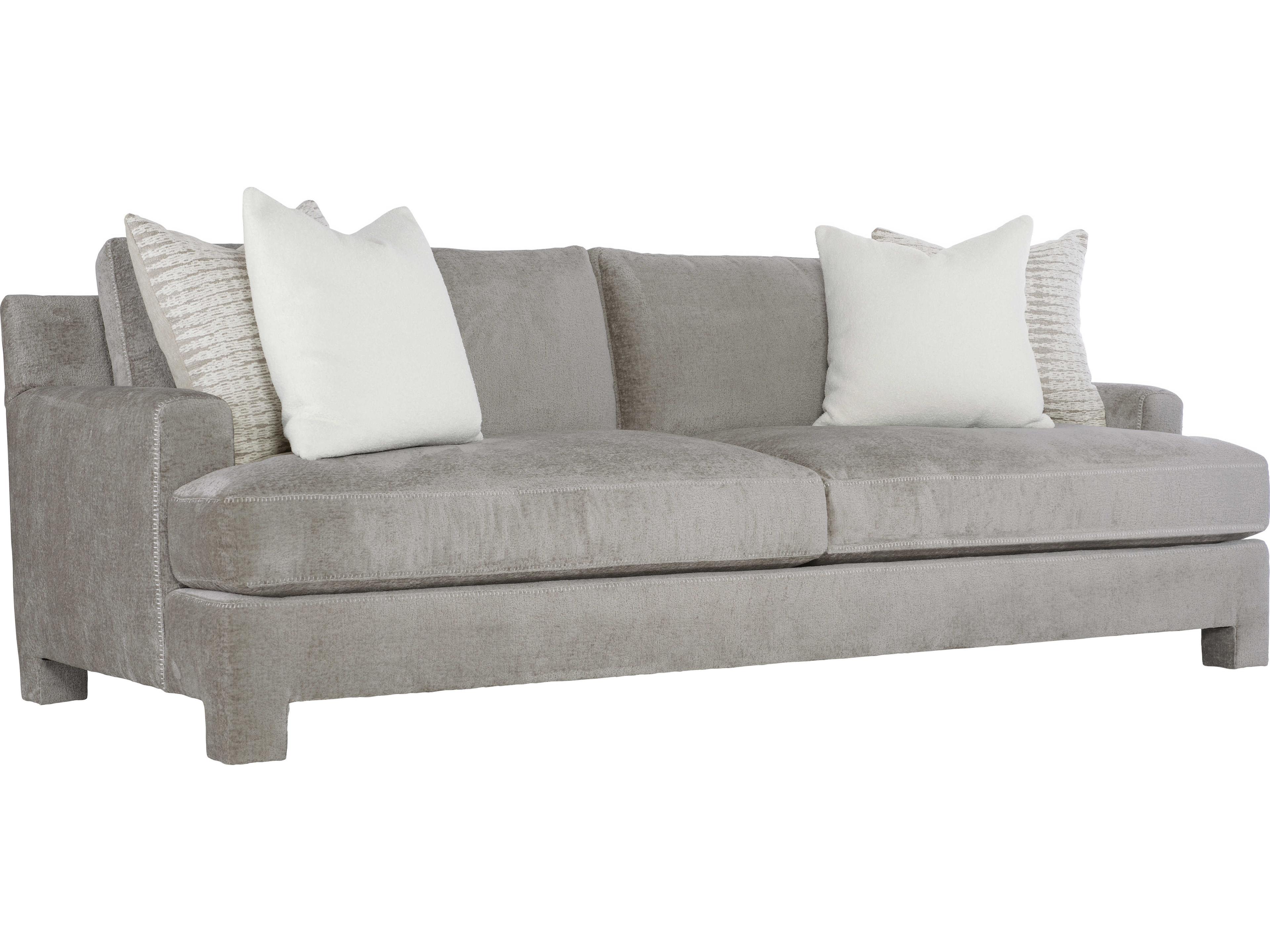 Bernhardt Plush Mily Gray Upholstered Sofa