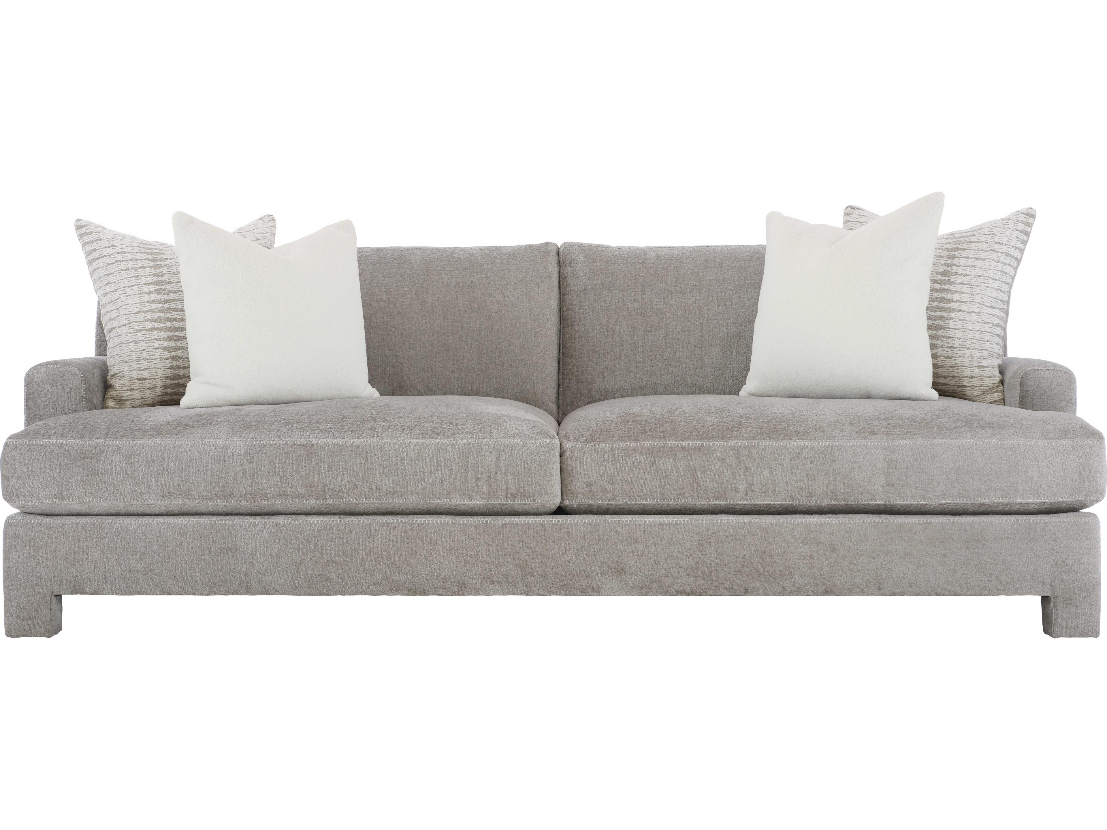 Bernhardt Plush Mily Gray Upholstered Sofa