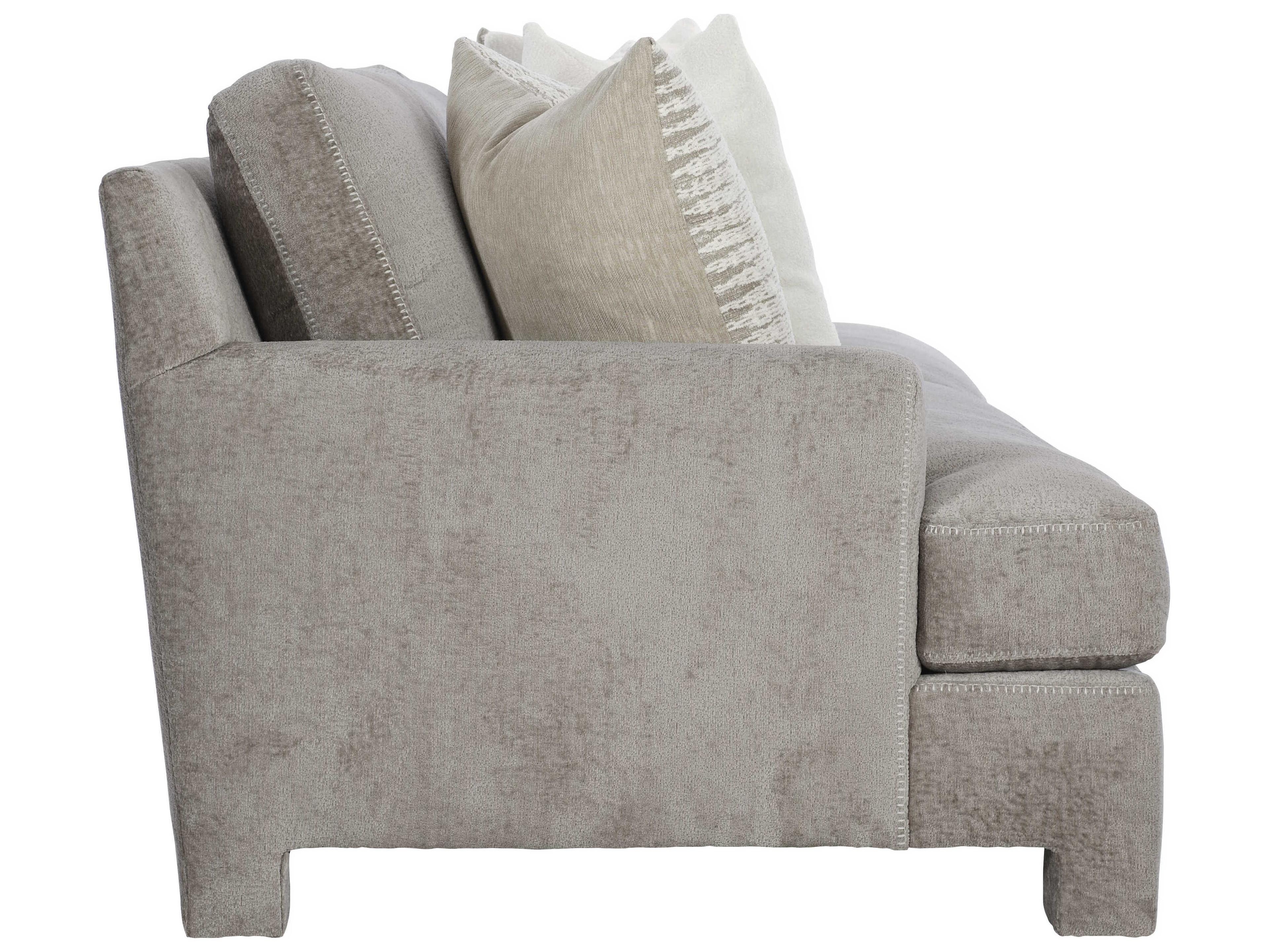 Bernhardt Plush Mily Gray Upholstered Sofa