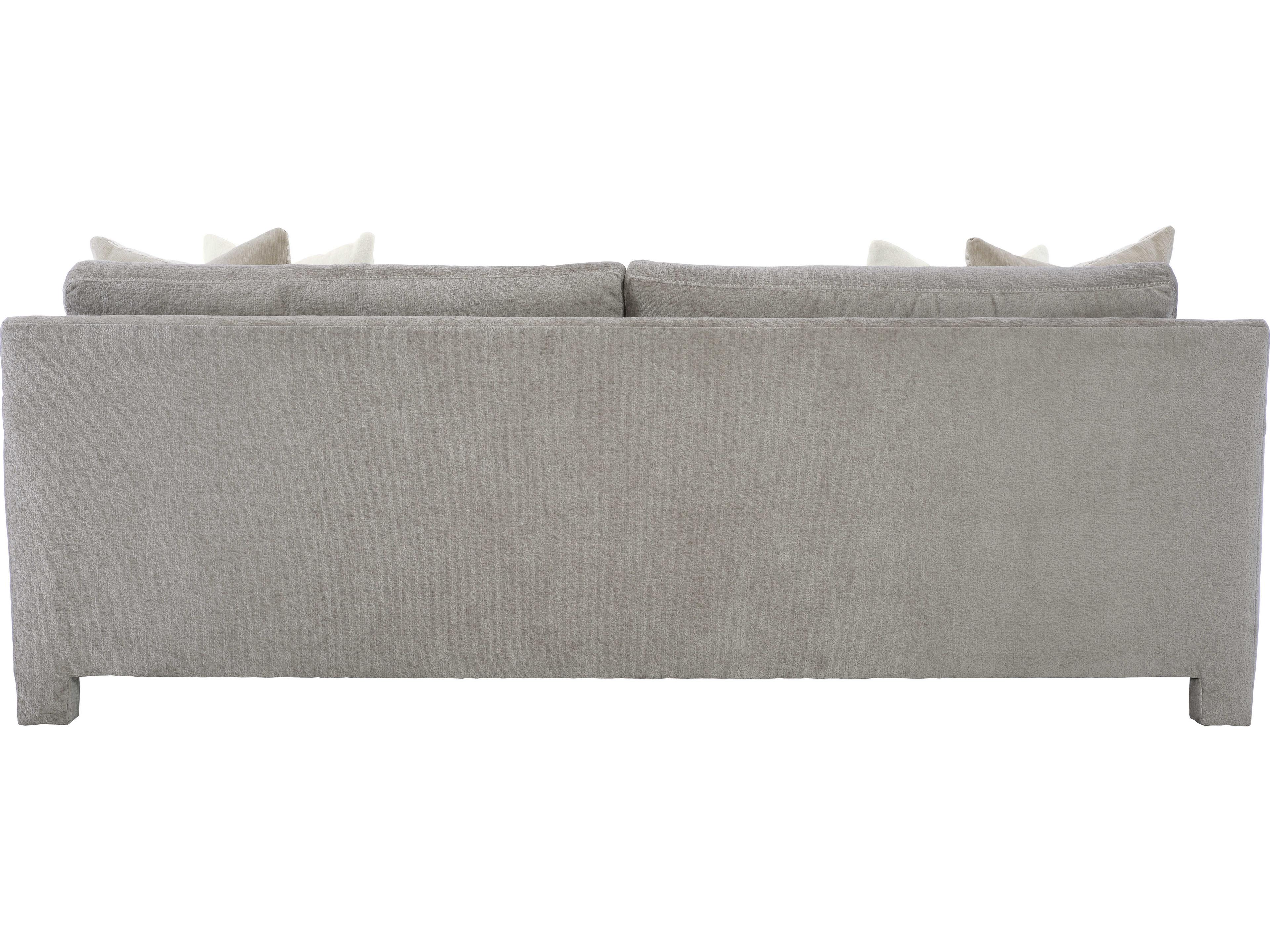 Bernhardt Plush Mily Gray Upholstered Sofa