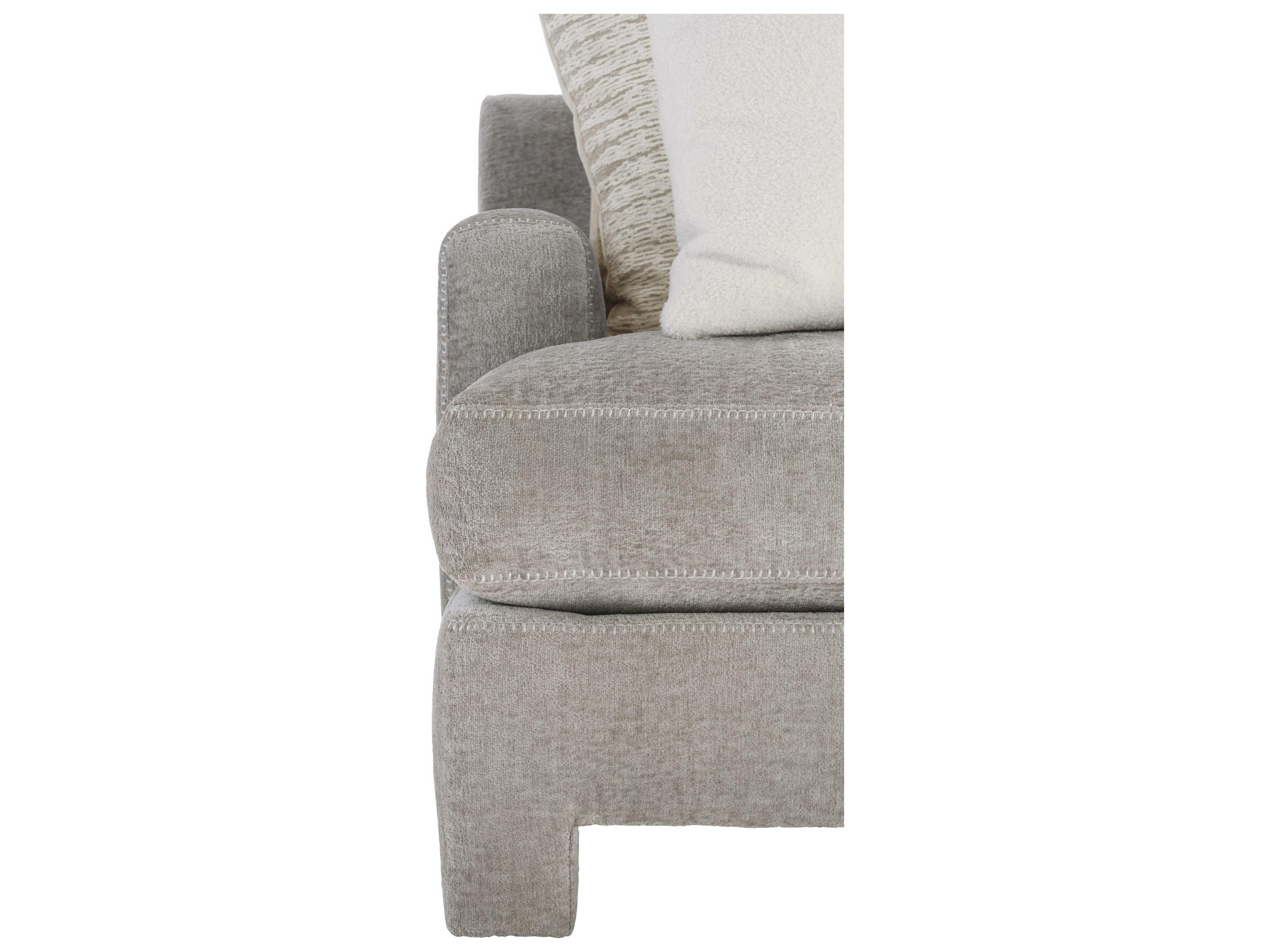 Bernhardt Plush Mily Gray Upholstered Sofa