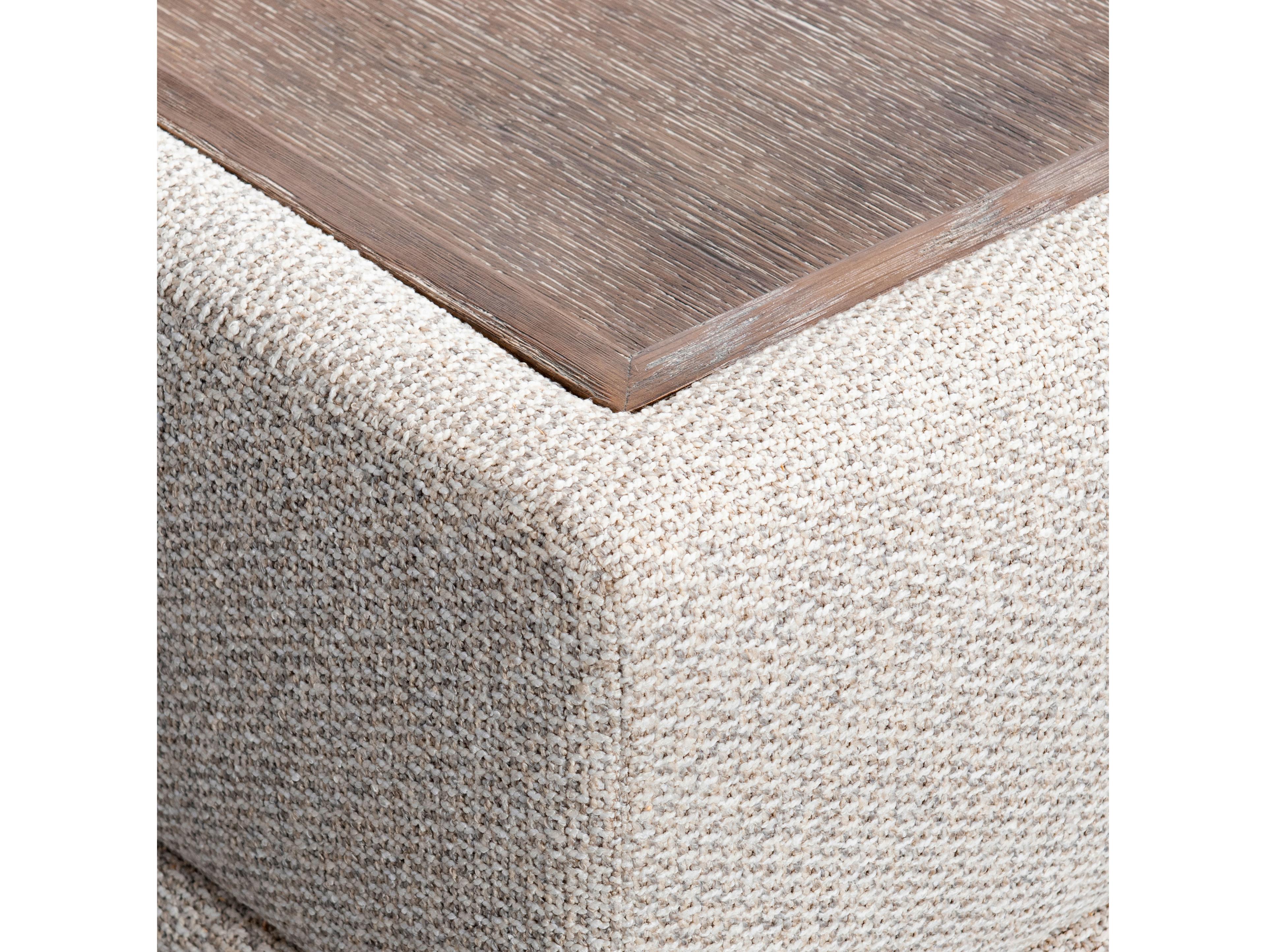 Bernhardt Vista Beige Upholstered Ottoman