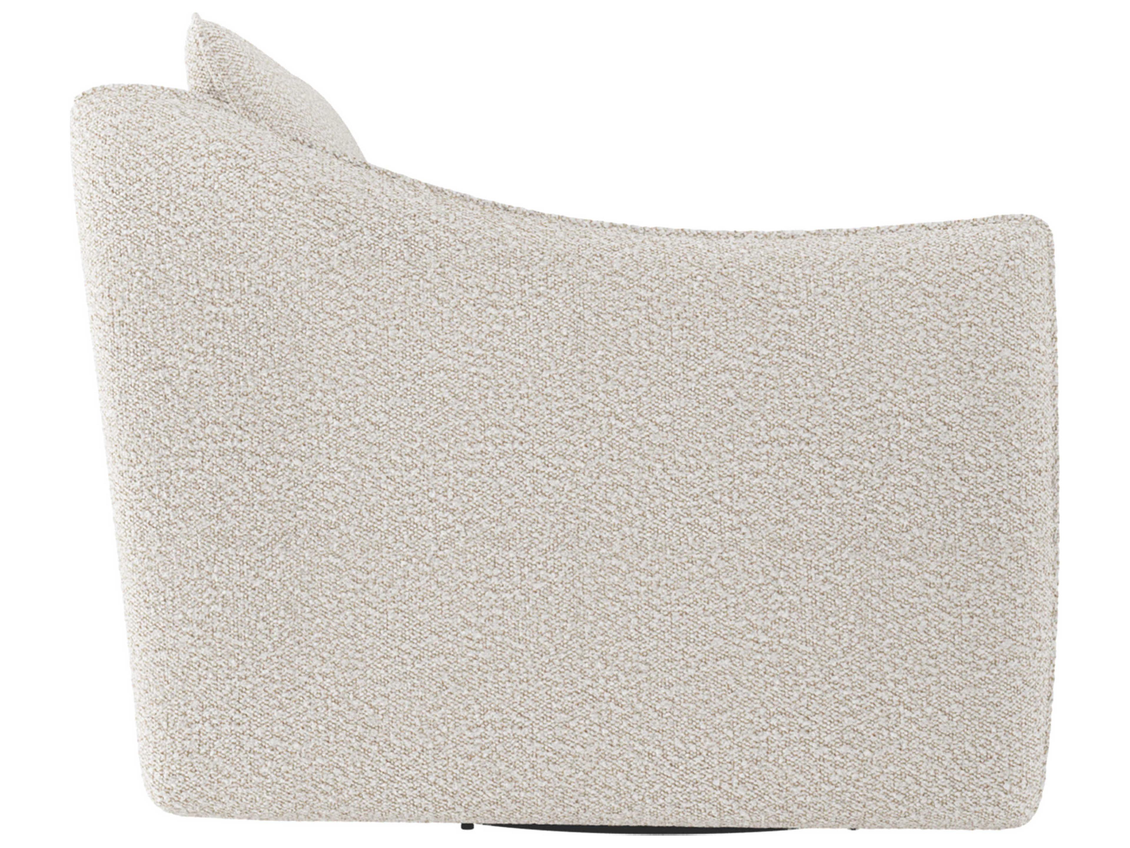 Bernhardt Plush Joli Swivel Fabric Accent Chair