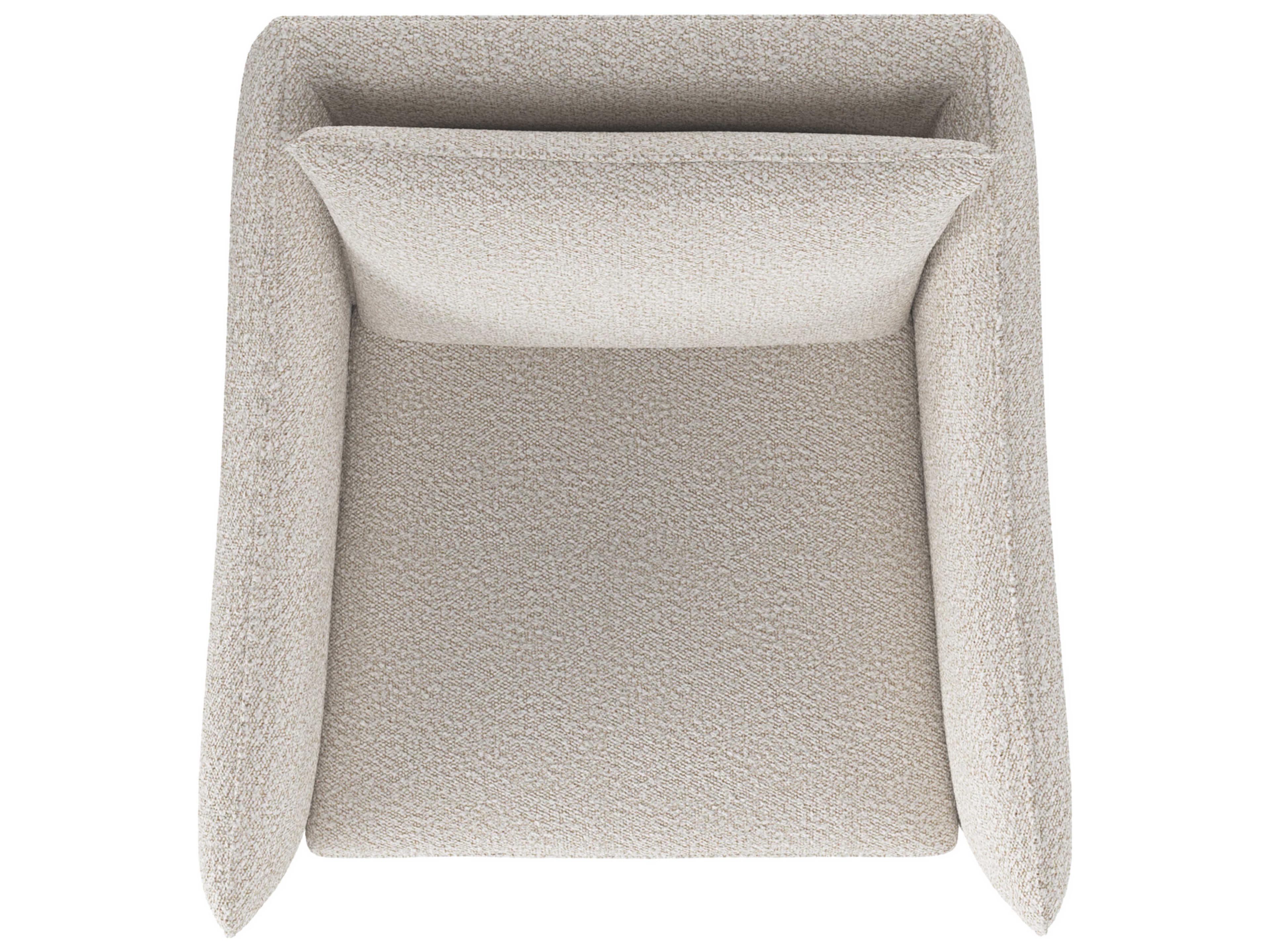 Bernhardt Plush Joli Swivel Fabric Accent Chair