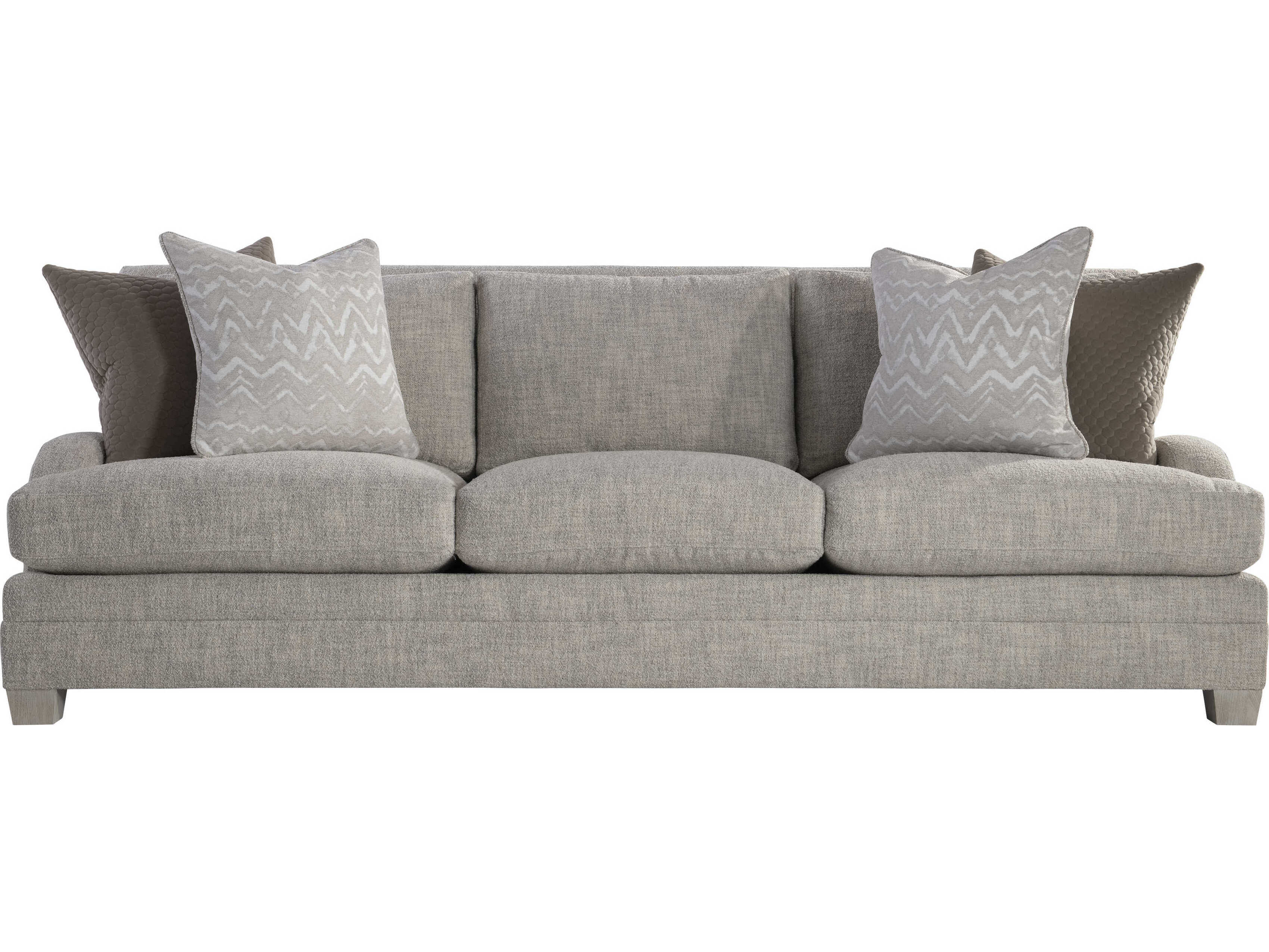 Bernhardt Plush Beige tan Gray Upholstered Sofa